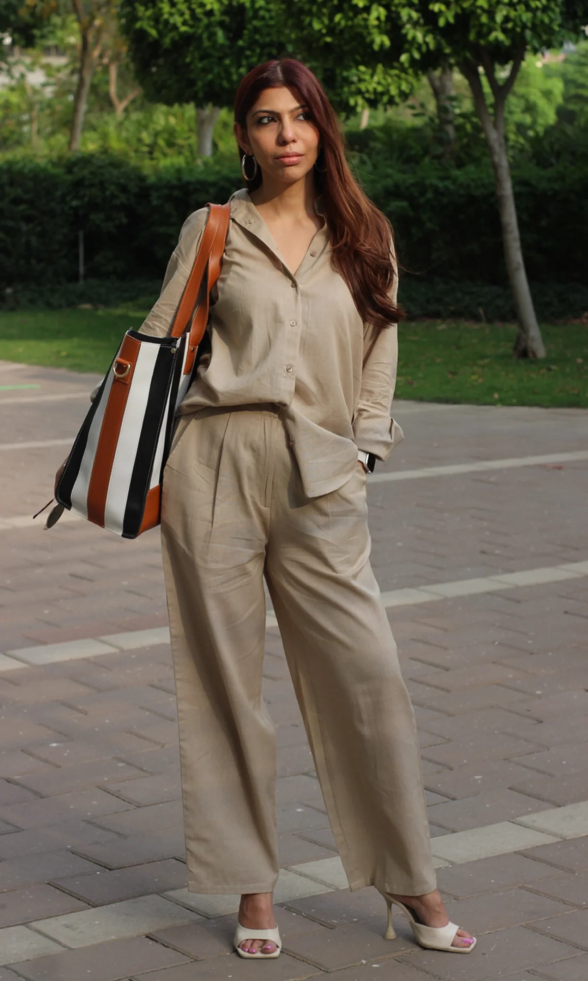 Beige Shirt and Pants Co-ord - Image 7