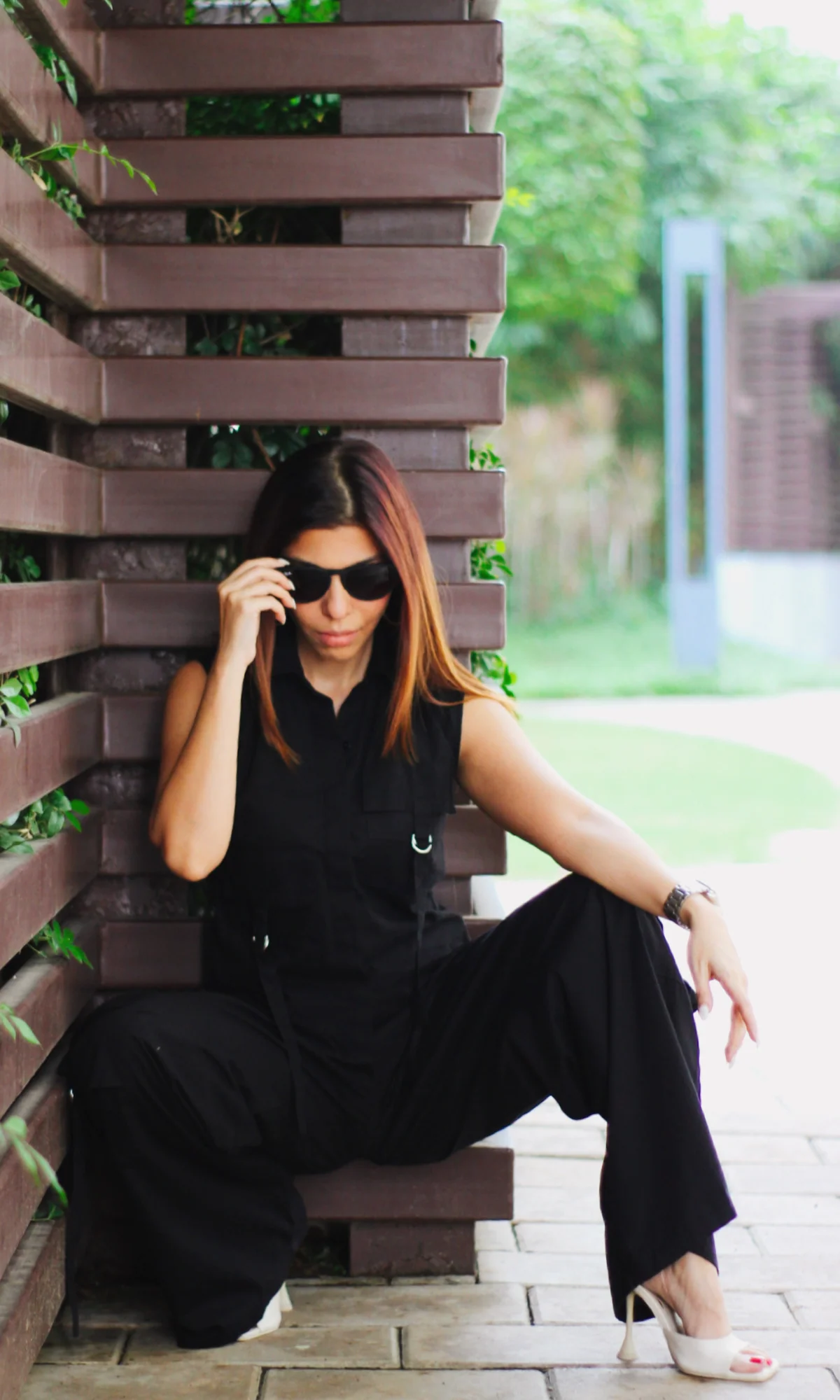Black Poplin Shirt and Cargo Pants - Image 5