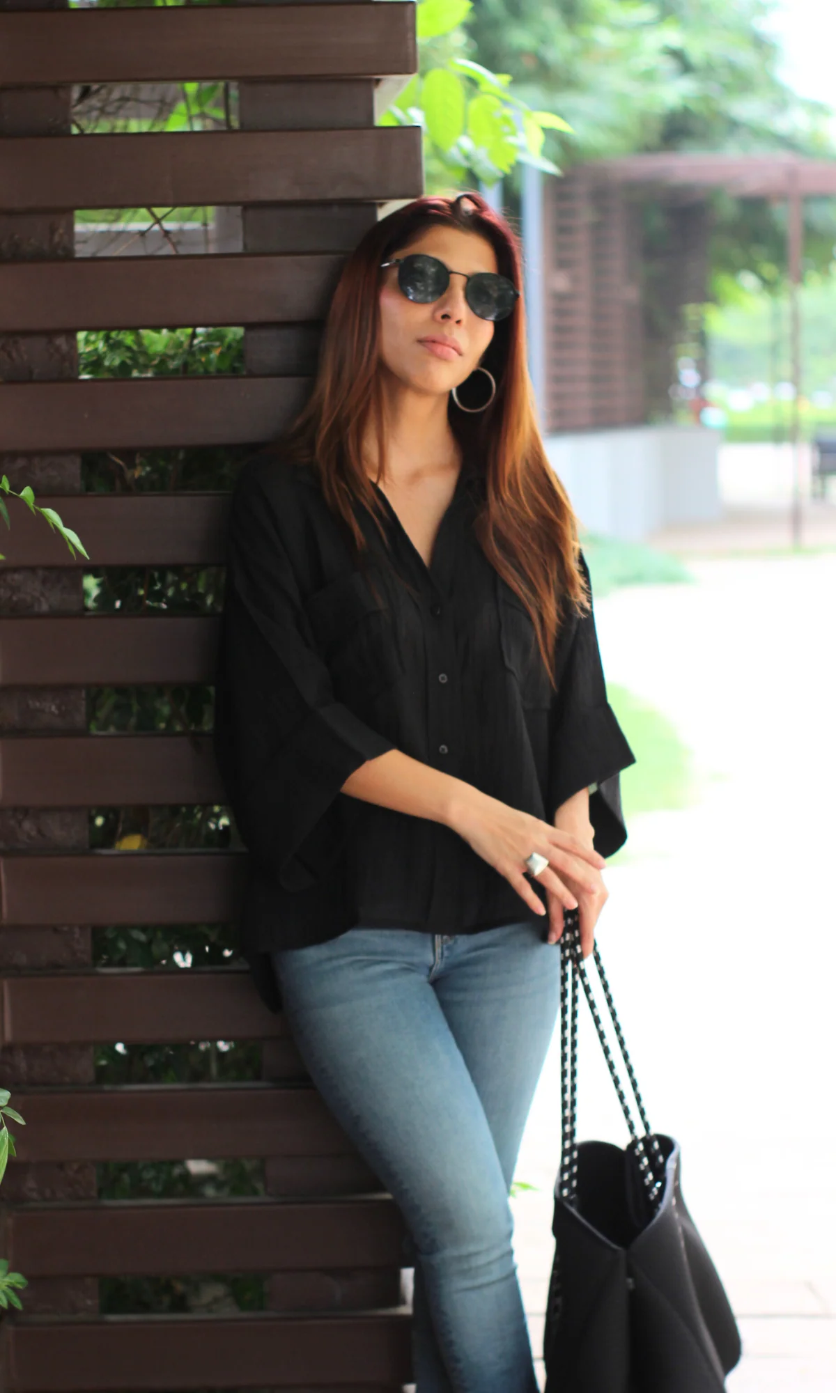 Black Textured Shirt - Image 2