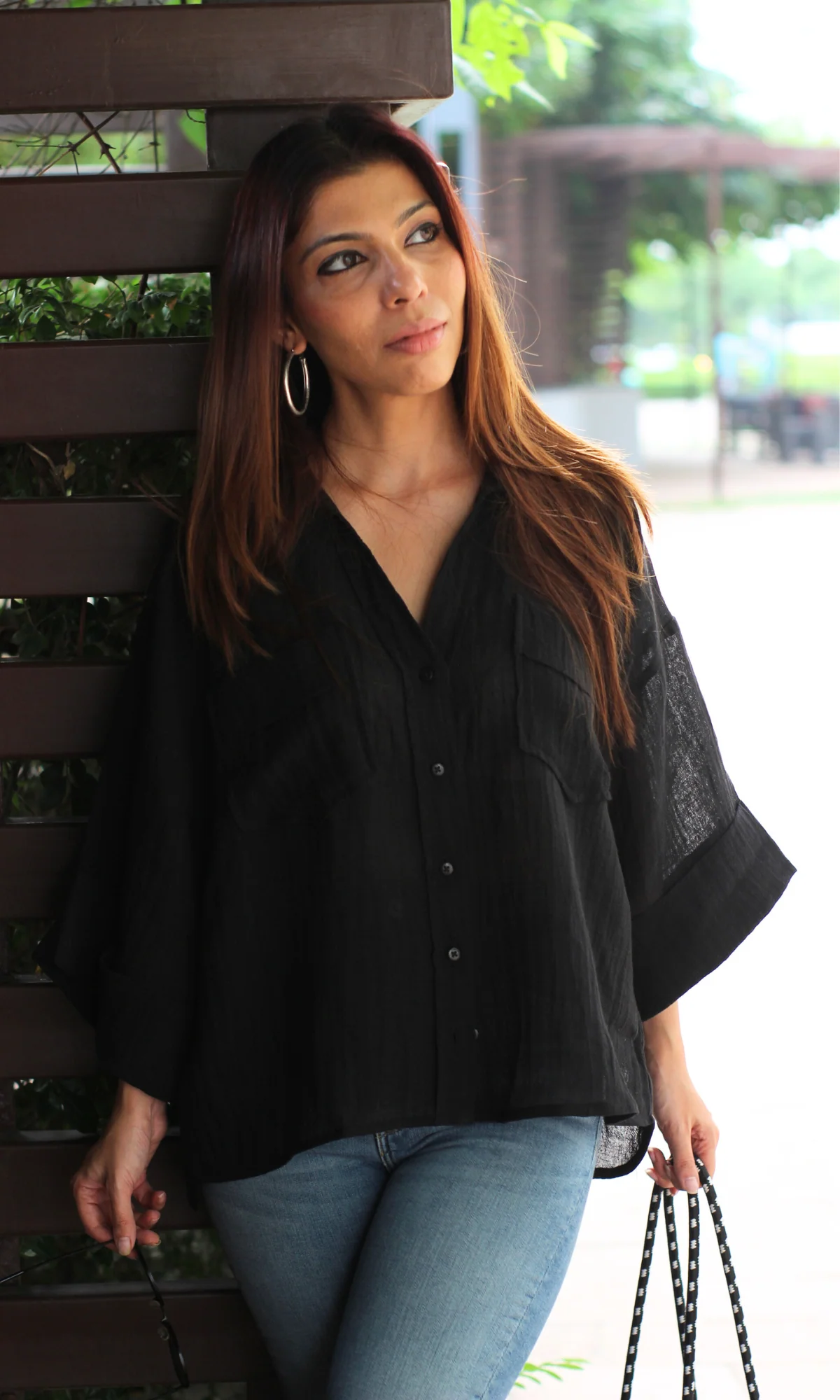 Black Textured Shirt - Image 4