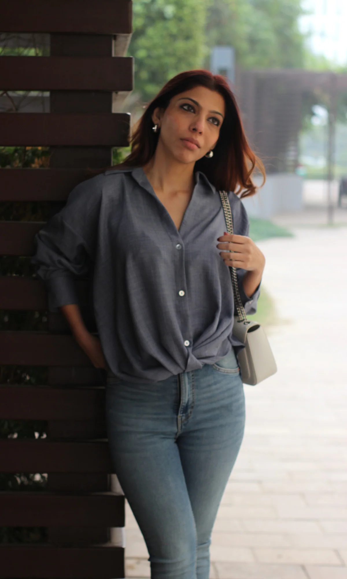 Blue Knot Detail Shirt - Image 2