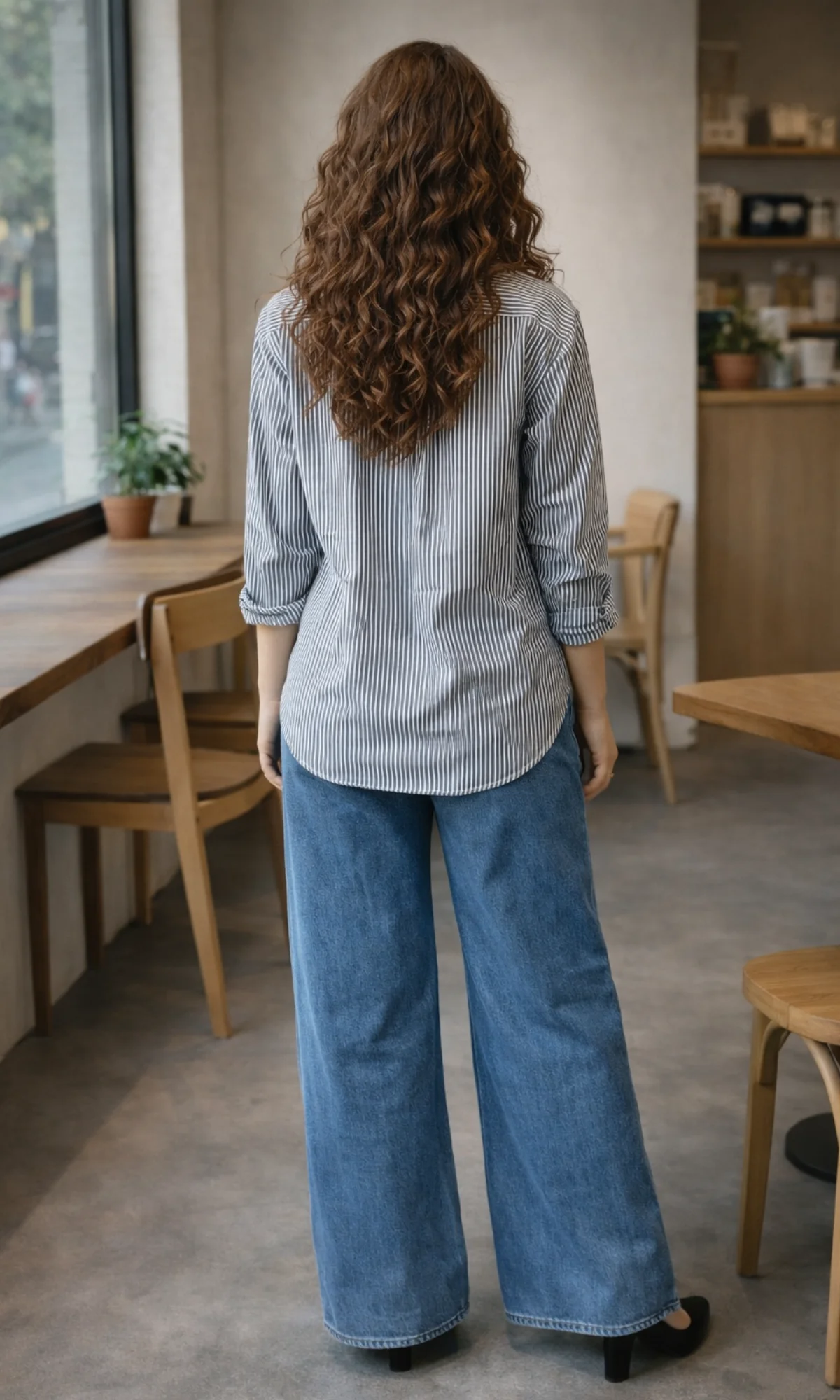 Charcoal Grey Stripe Shirt - Image 6