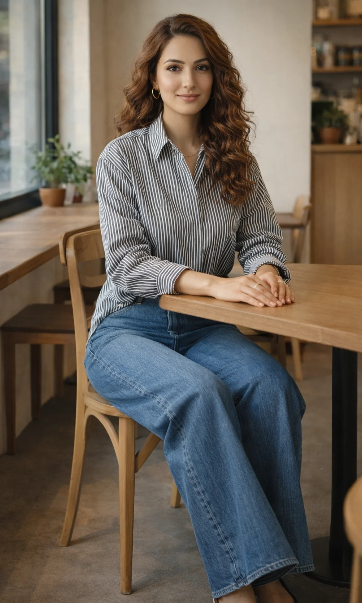 Charcoal Grey Stripe Shirt - Image 7