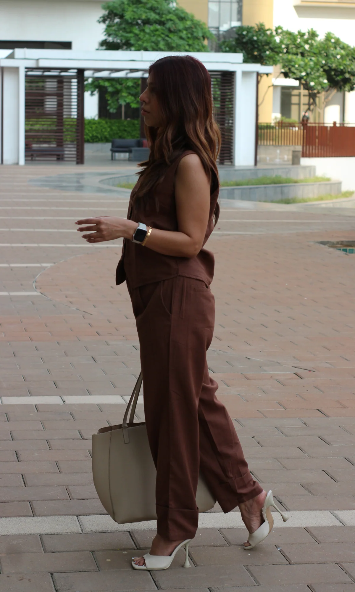 Cedar Brown Waist Coat and Pants Co-ord - Image 6