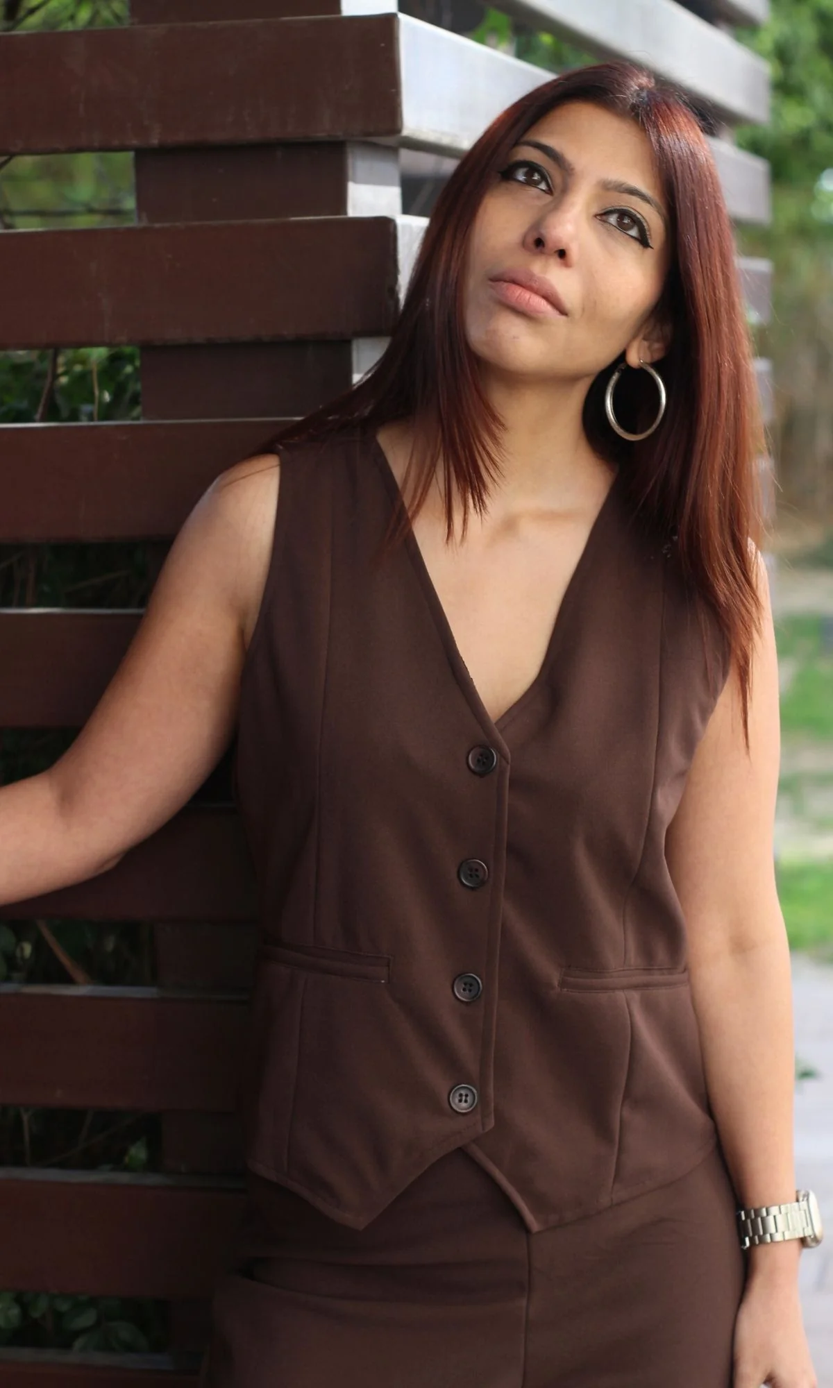 Cocoa Brown Waist Coat and Pants - Image 6