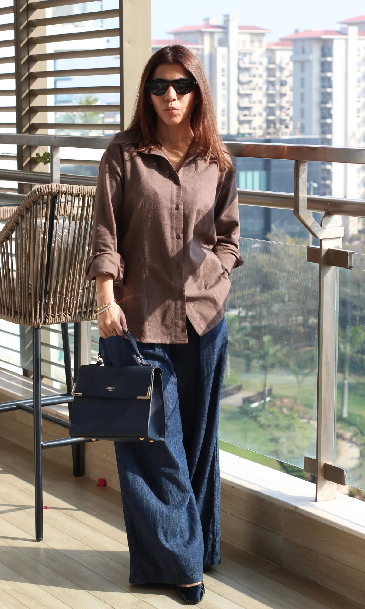 Cocoa Cotton Structured Shirt - Image 4