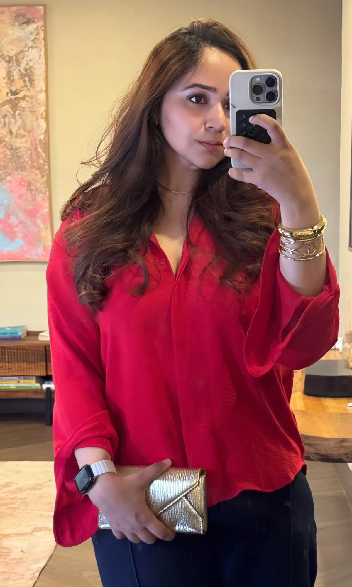 Scarlet Ease Flowing Shirt - Image 2