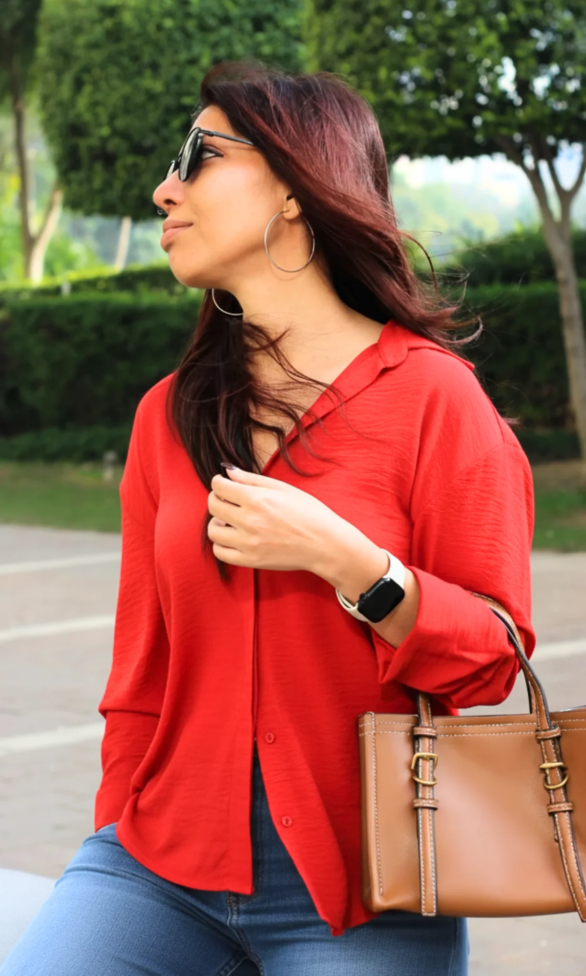 Scarlet Ease Flowing Shirt - Image 6