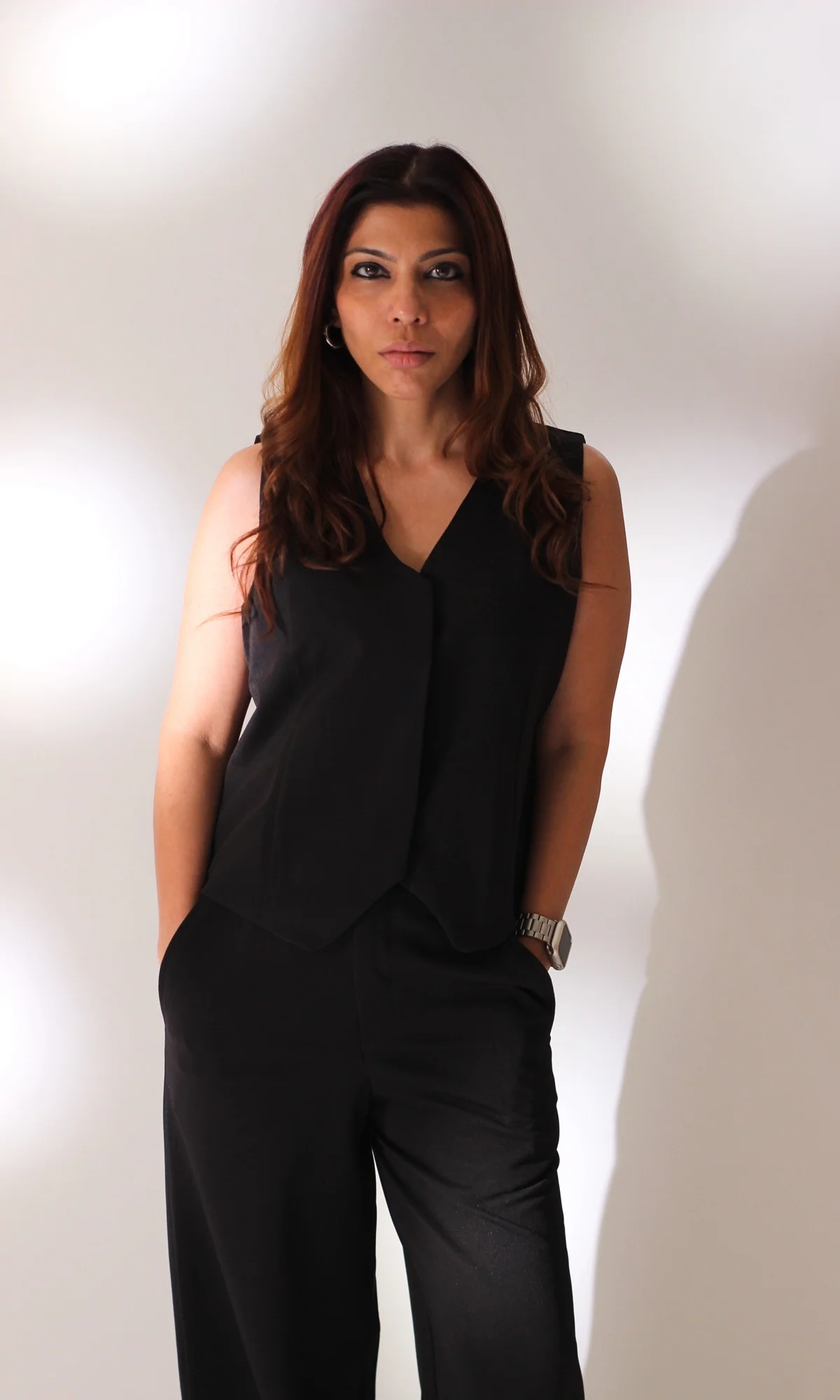 Deep Black Waist Coat and Pants - Image 3