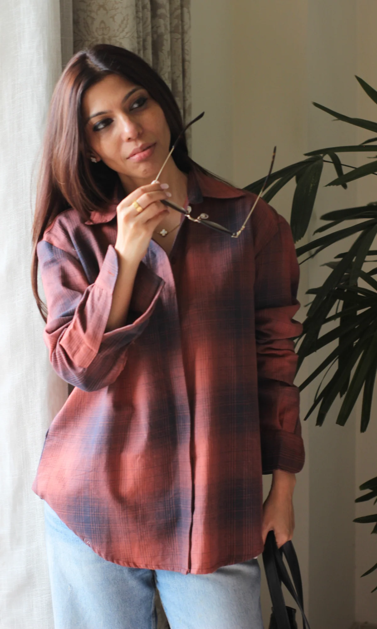 Ember Brick Plaid Check Shirt - Image 3