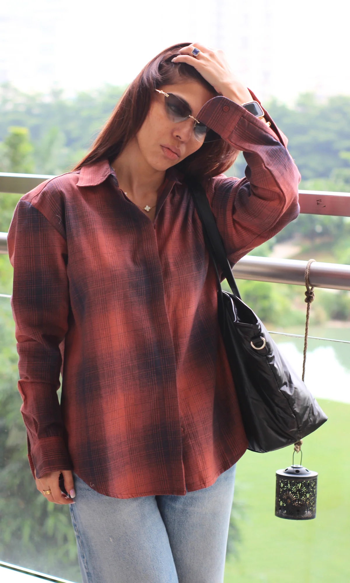 Ember Brick Plaid Check Shirt - Image 4