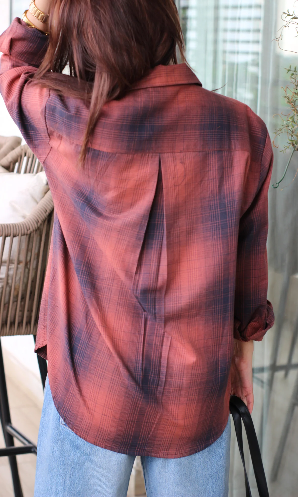 Ember Brick Plaid Check Shirt - Image 6