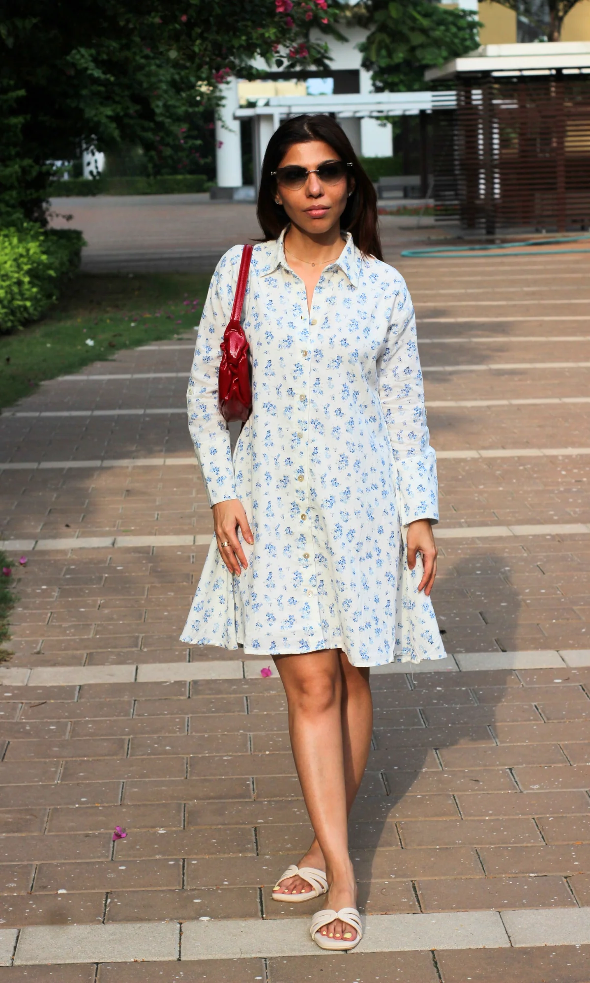 Frosted Flora Shirt Dress - Image 3