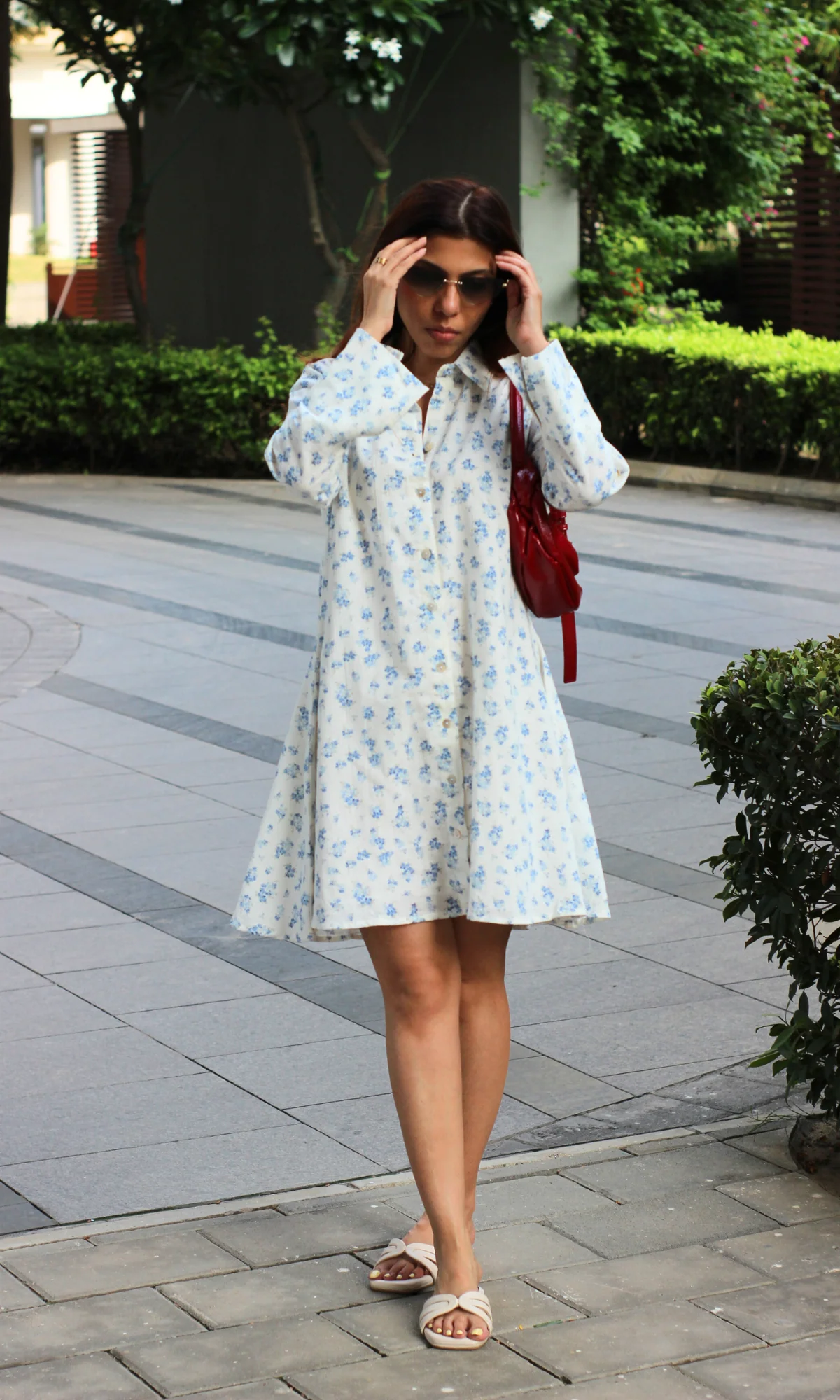 Frosted Flora Shirt Dress - Image 5