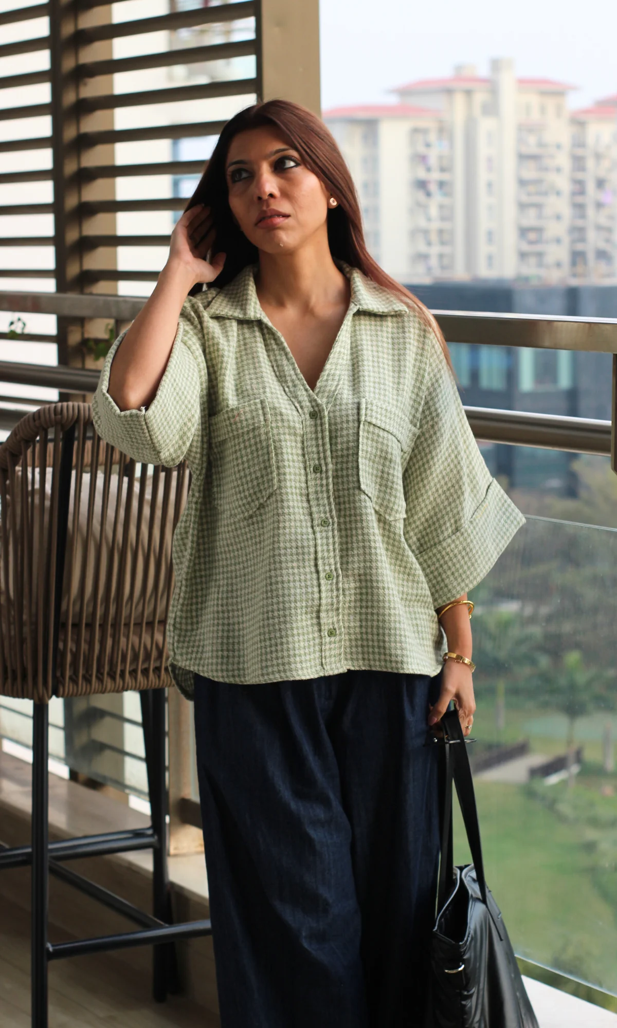 Grass Weave Loose Shirt - Image 4