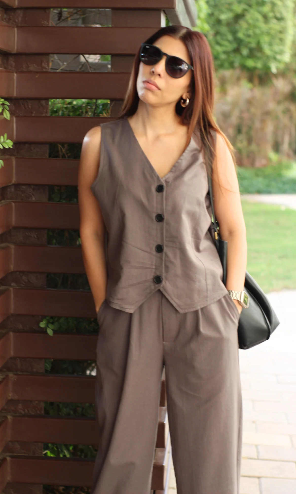 Grey Waist Coat and Straight Pants Co-ord - Image 2