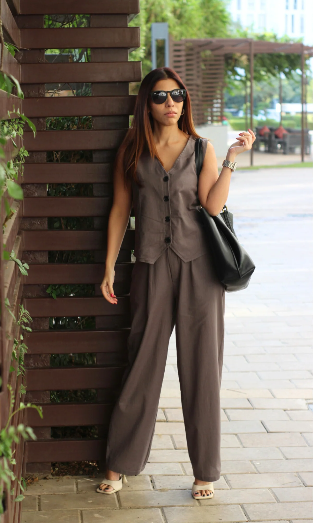 Grey Waist Coat and Straight Pants Co-ord - Image 5