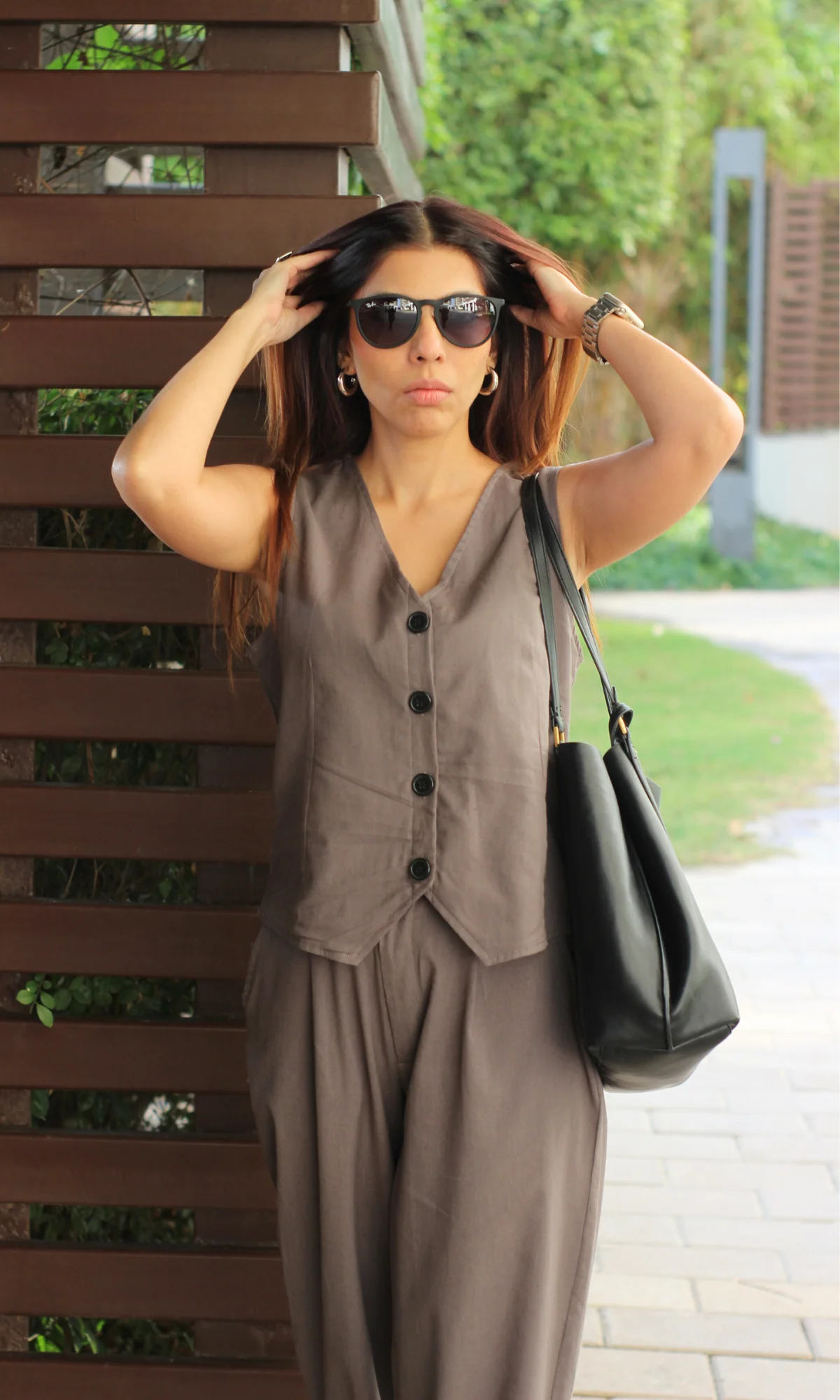 Grey Waist Coat and Straight Pants Co-ord - Image 6