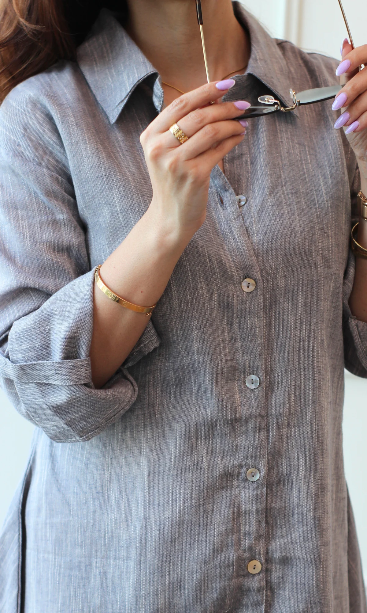 Greyline Striped Shirt Dress - Image 6