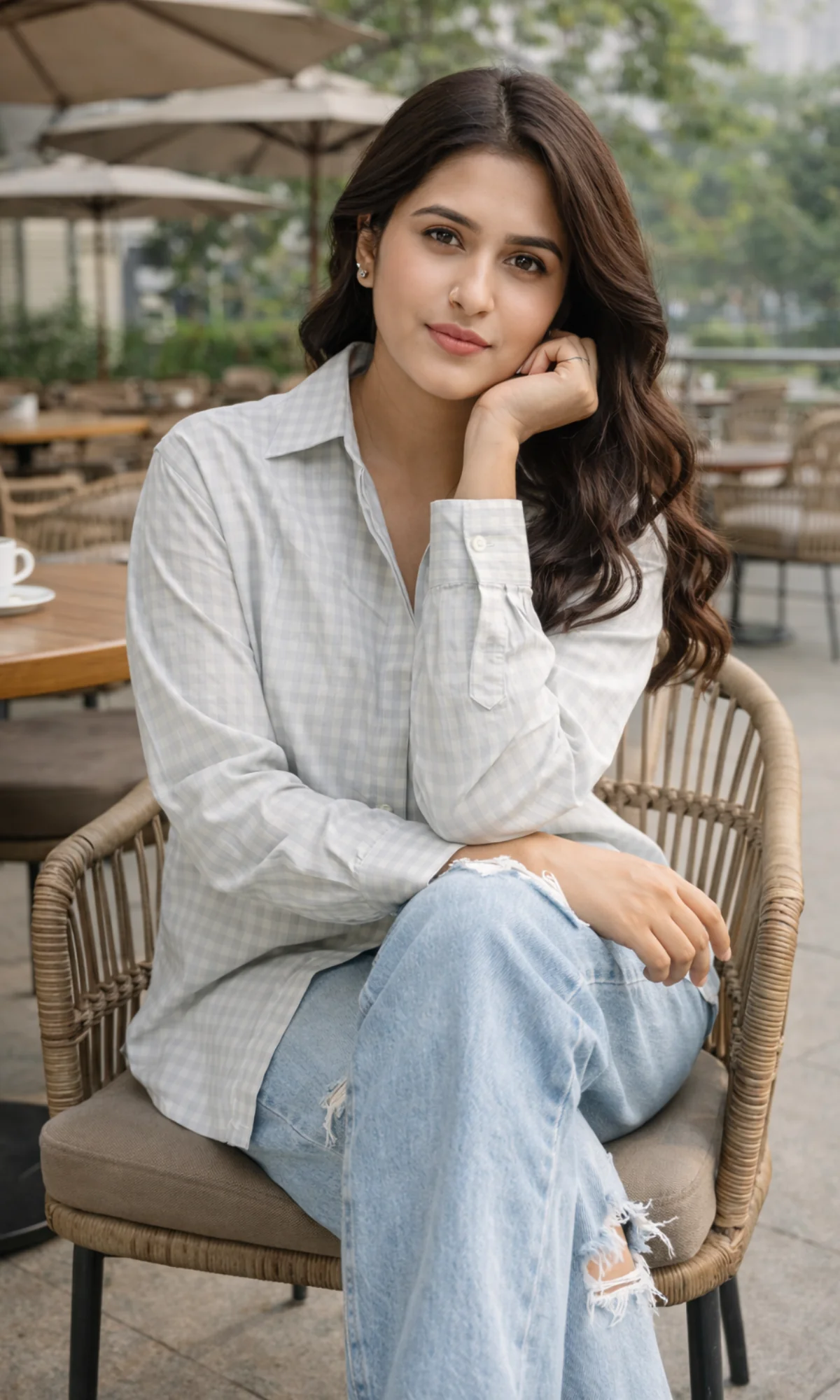 Haze Blue Loose Shirt - Image 3