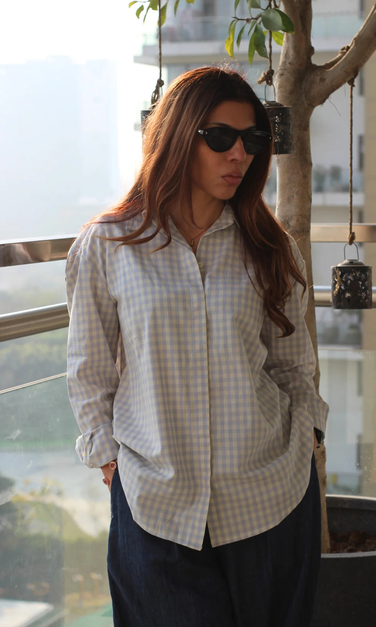 Haze Blue Loose Shirt - Image 4