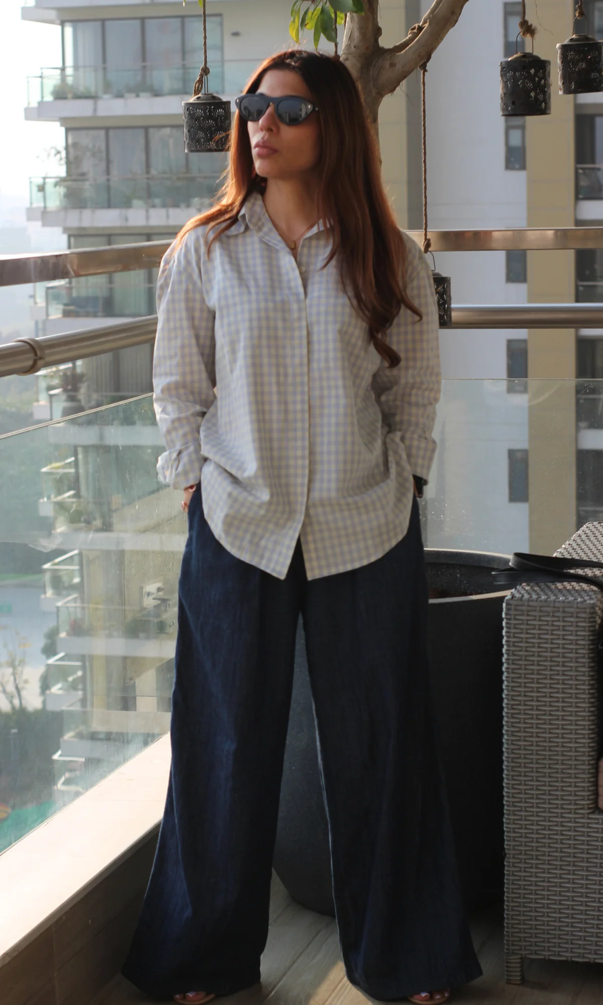 Haze Blue Loose Shirt - Image 5