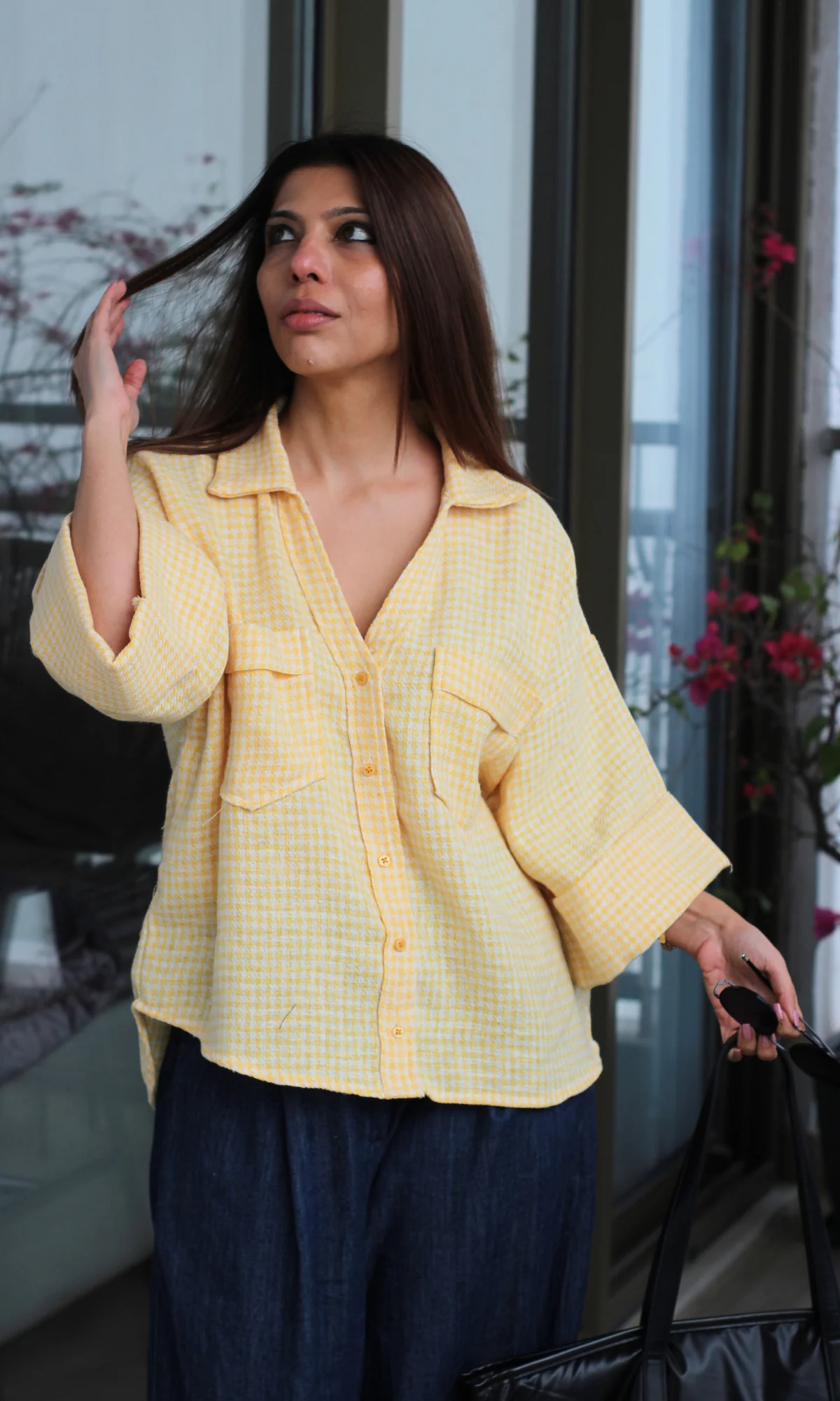 Lemon Weave Loose Shirt - Image 2