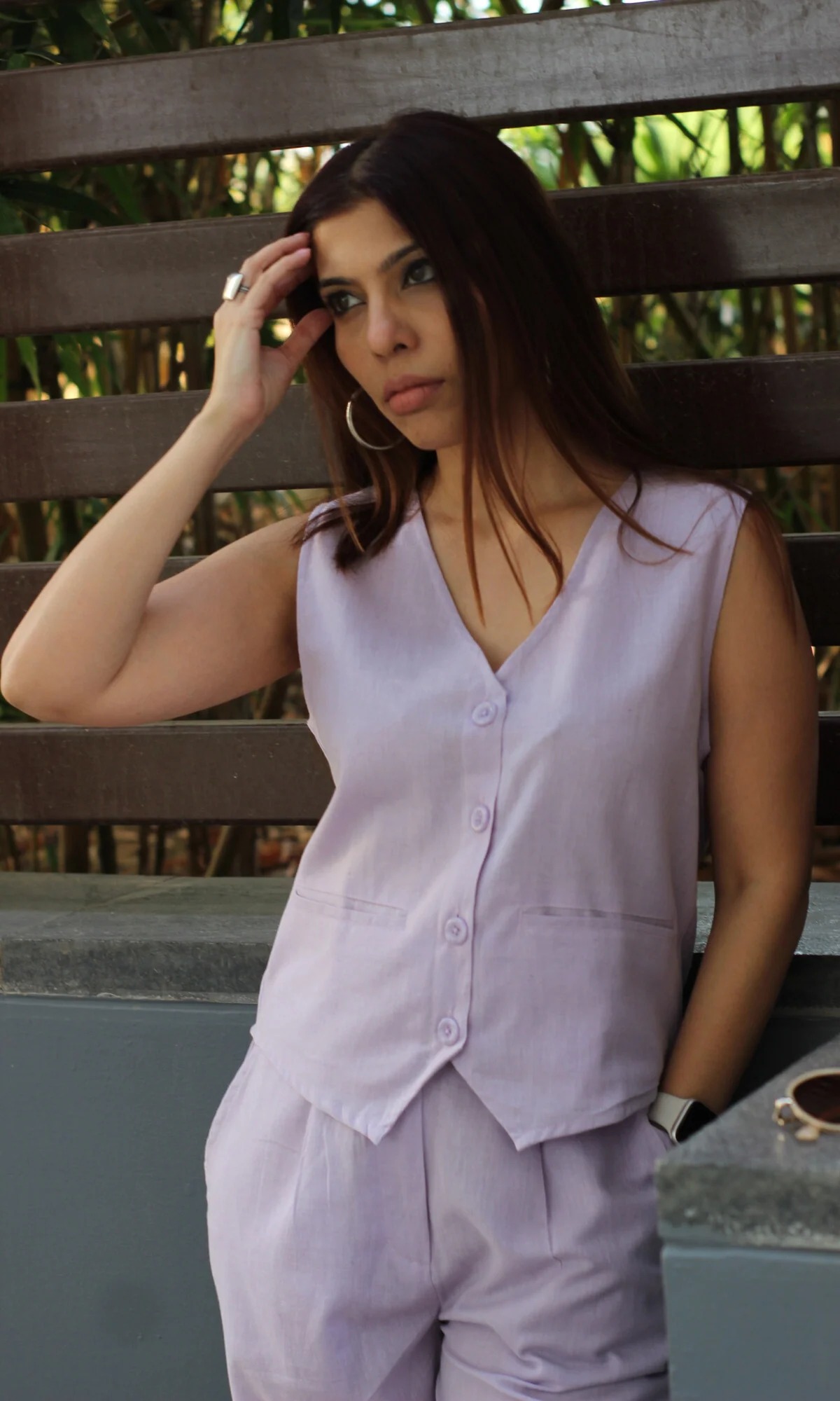 Light Purple Waist Coat and Pants Co-ord - Image 7