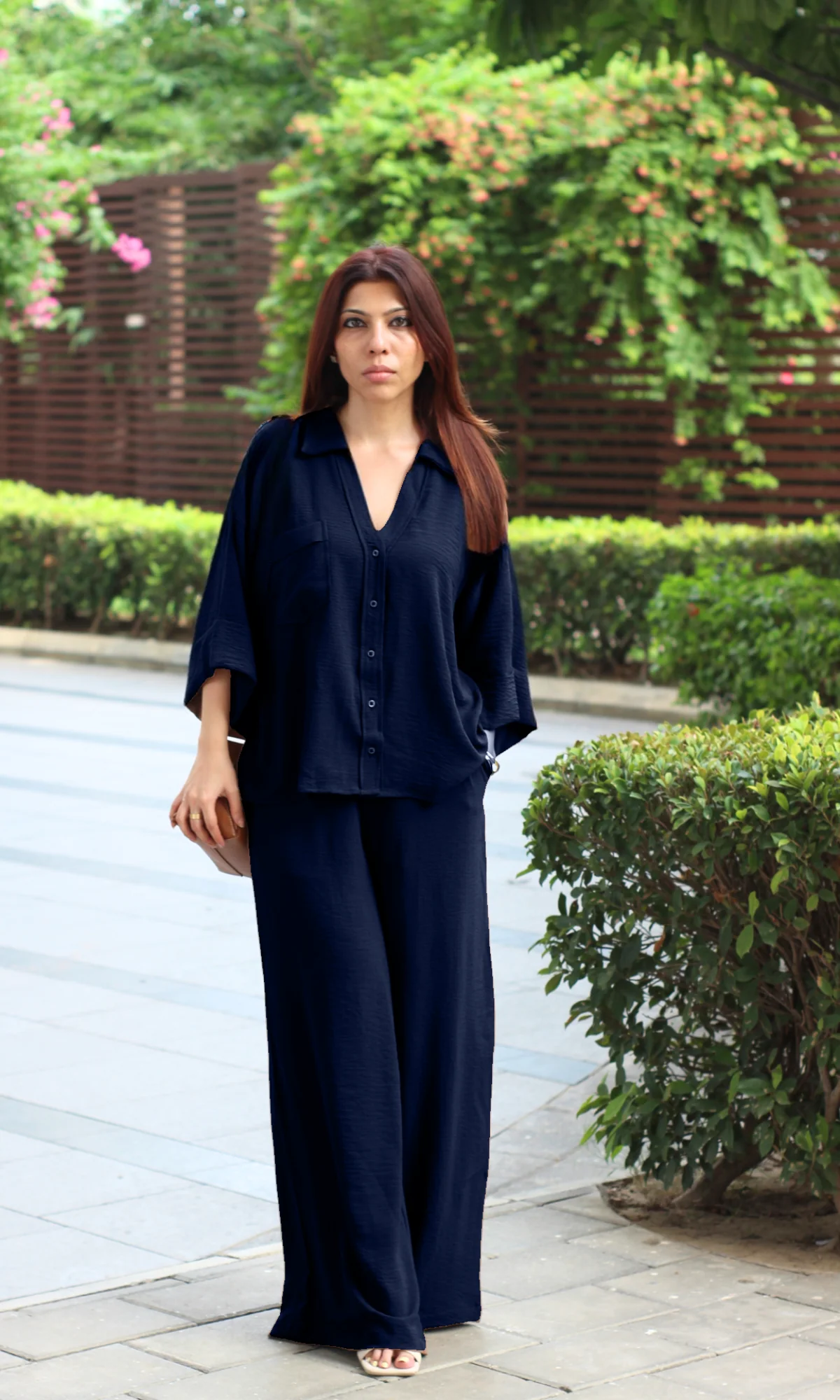 Marine Navy Loose Shirt and Pants Co-ord - Image 2