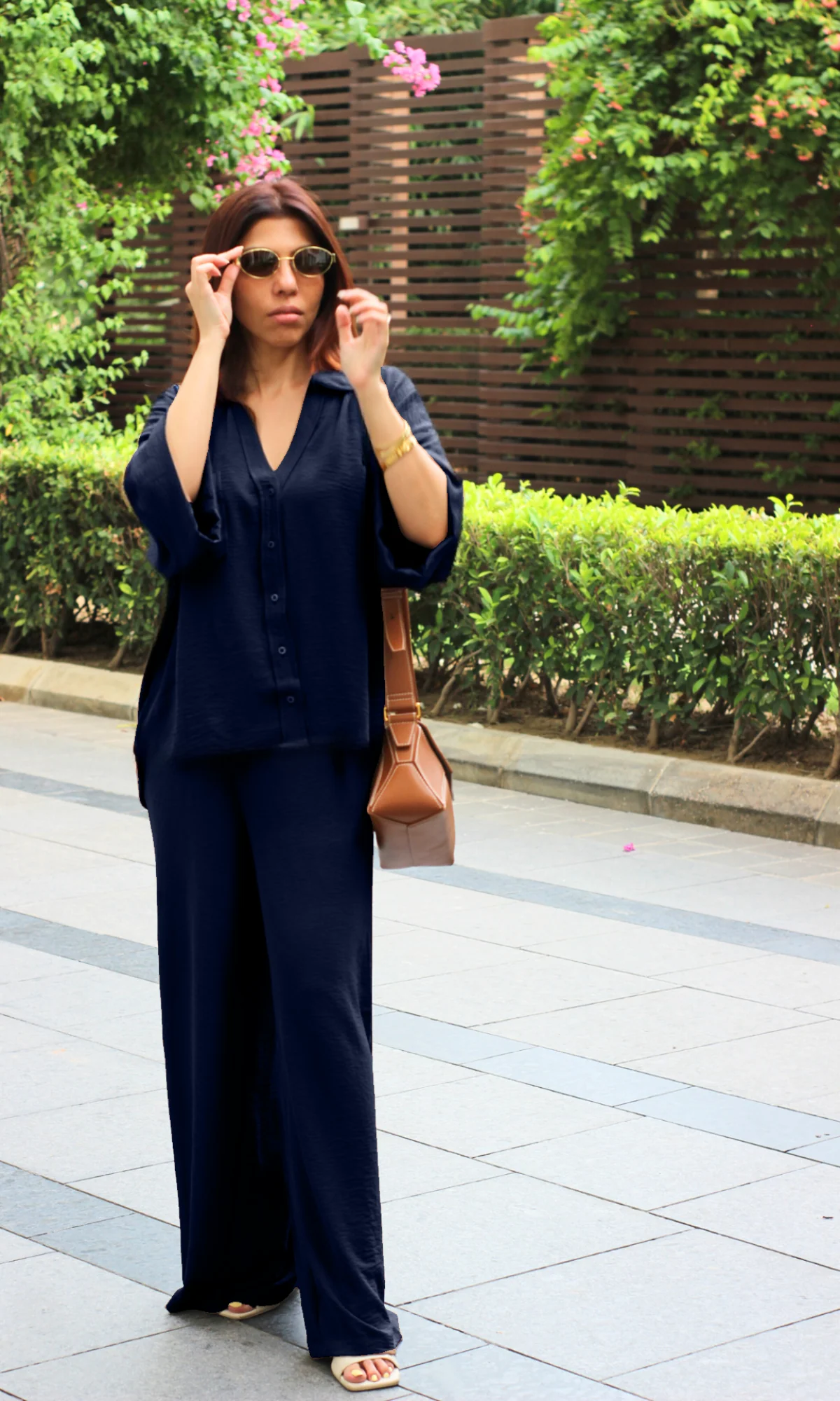 Marine Navy Loose Shirt and Pants Co-ord - Image 3