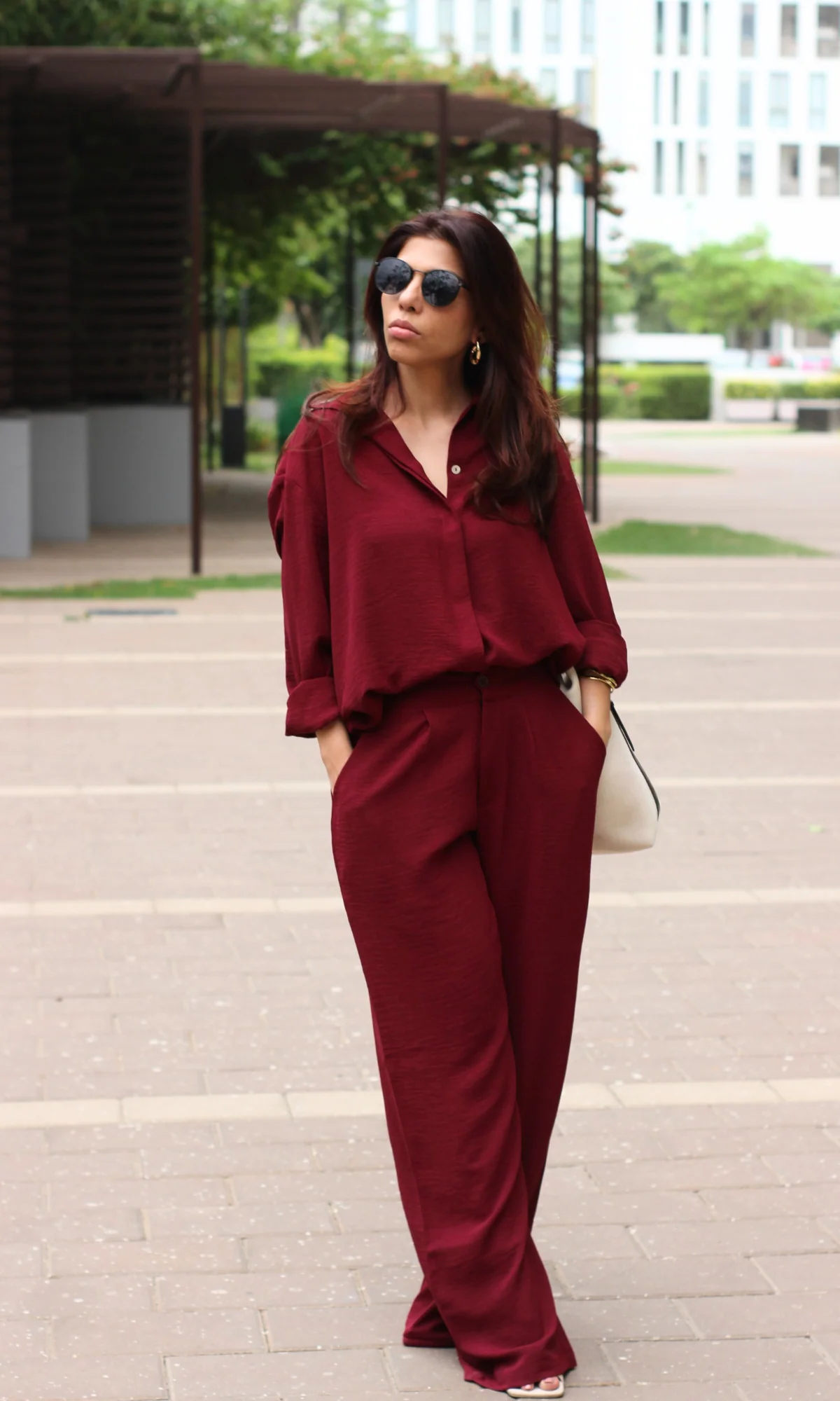 Merlot Breeze Shirt and Pants Co-ord - Image 3