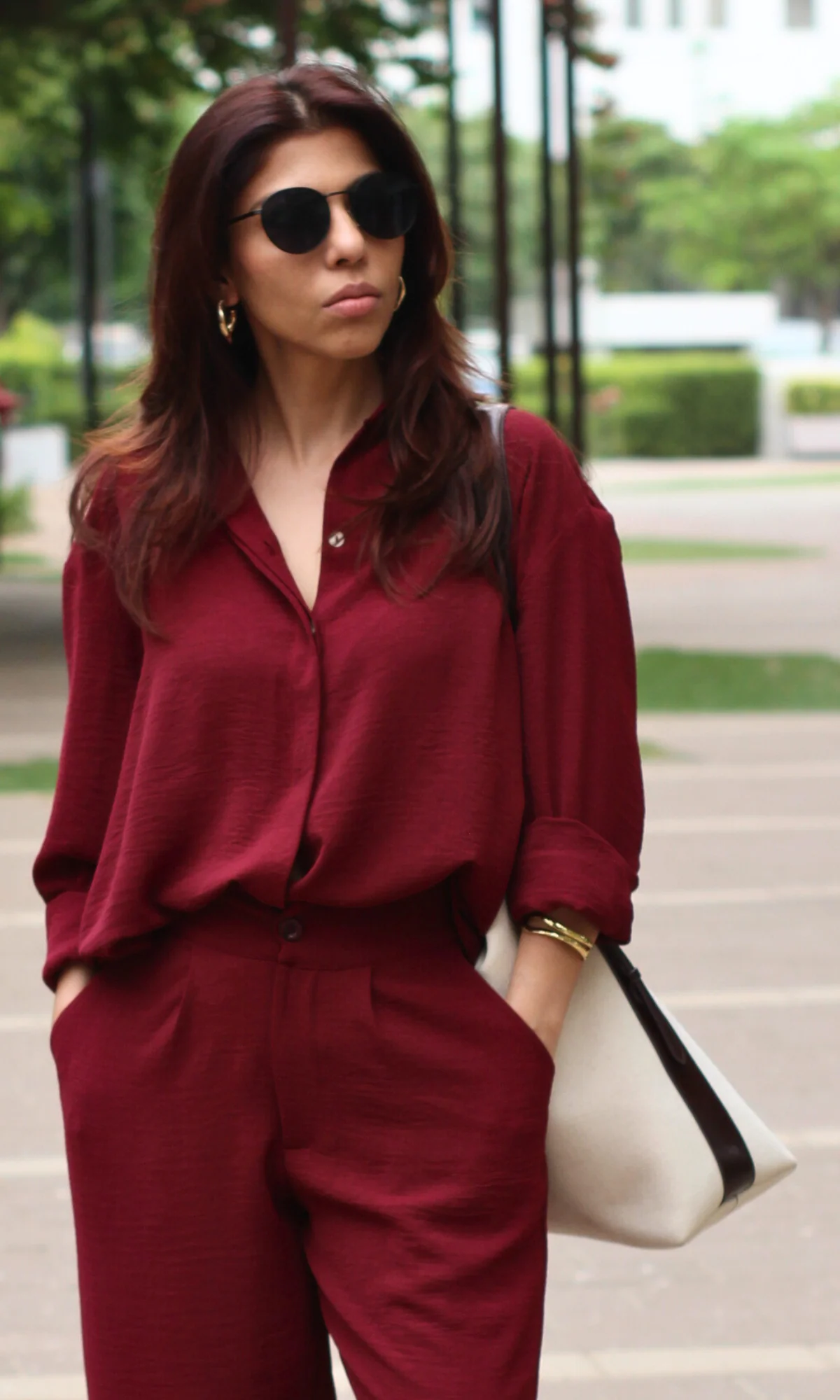 Merlot Breeze Shirt and Pants Co-ord - Image 4