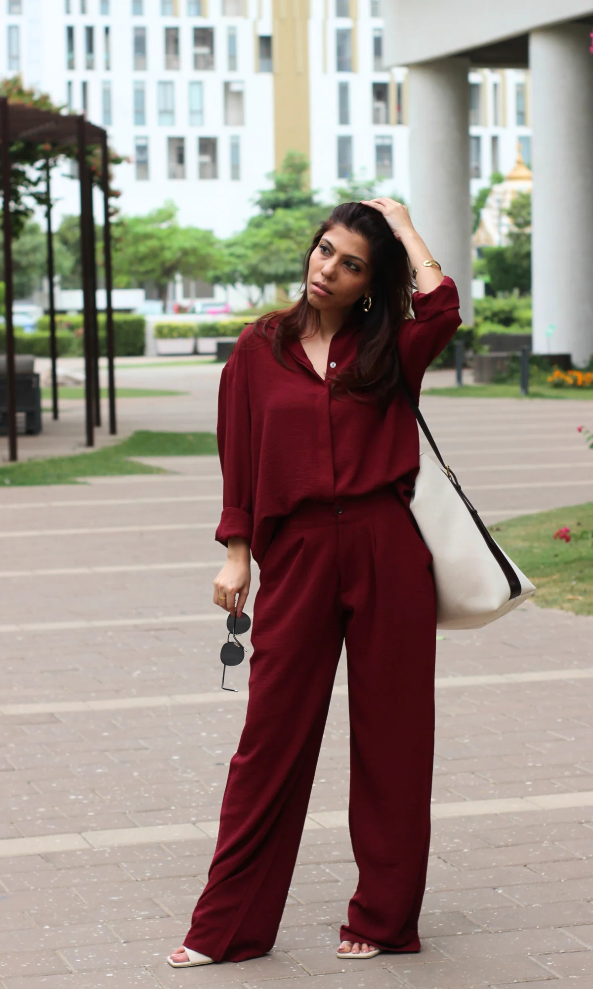 Merlot Breeze Shirt and Pants Co-ord - Image 5