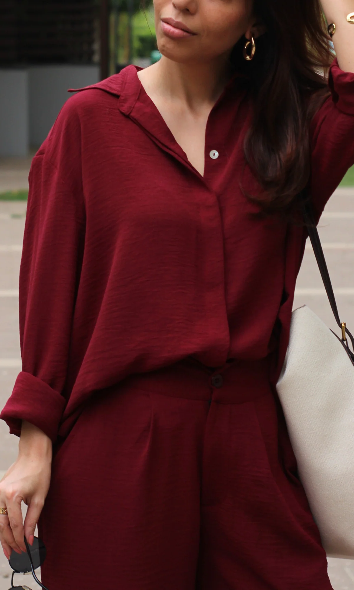 Merlot Breeze Shirt and Pants Co-ord - Image 6
