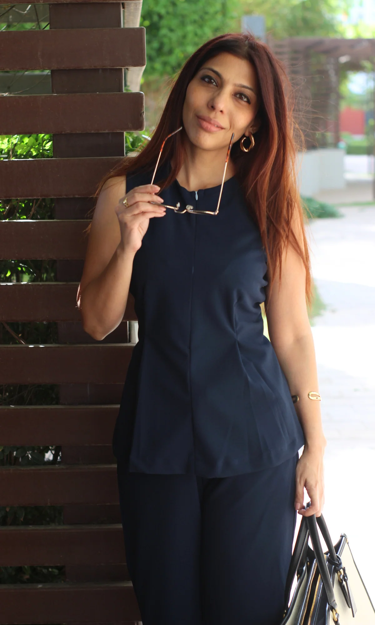 Midnight Sleek-Pleat Detail and Flared Pants Co-ord - Image 4