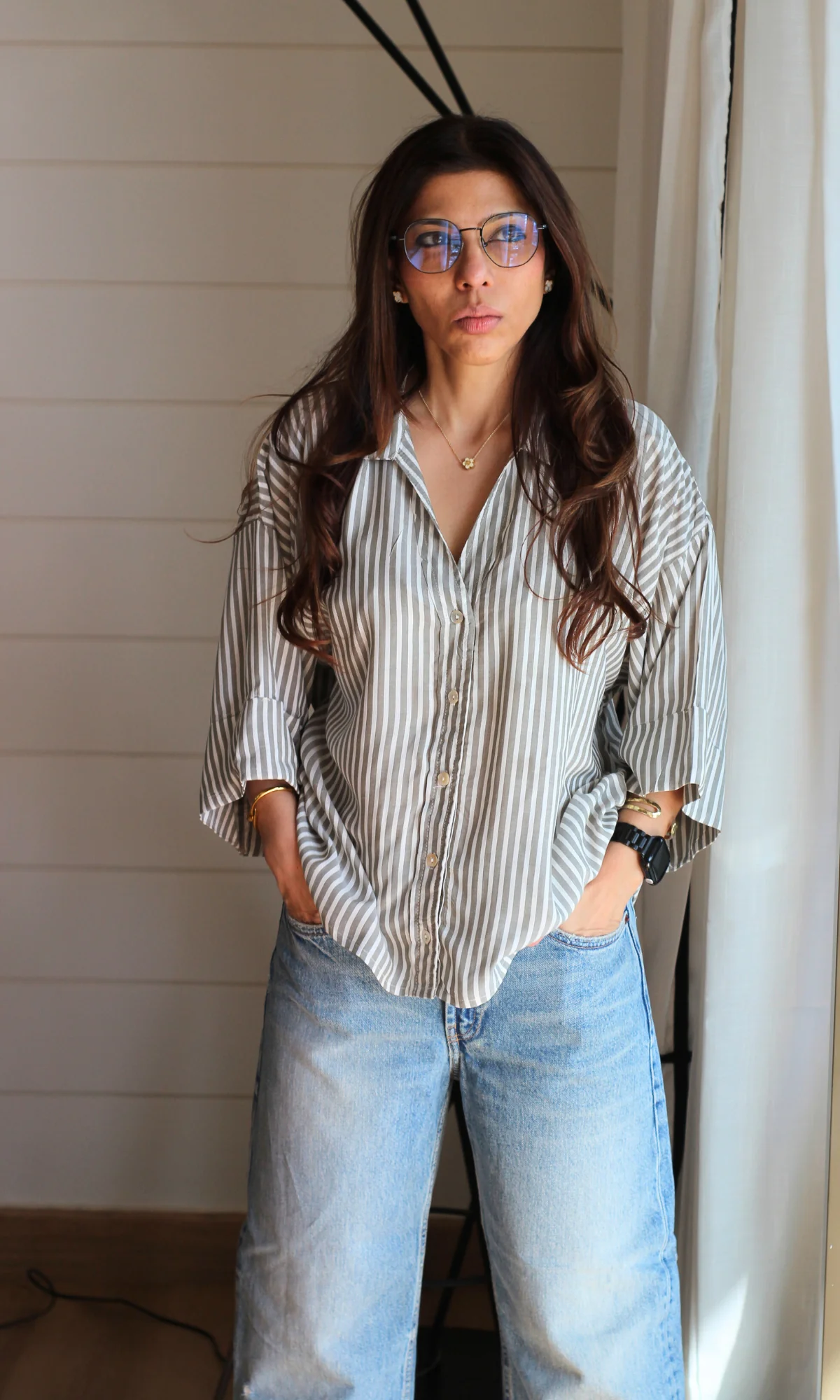 Misty Olive Loose Shirt - Image 2