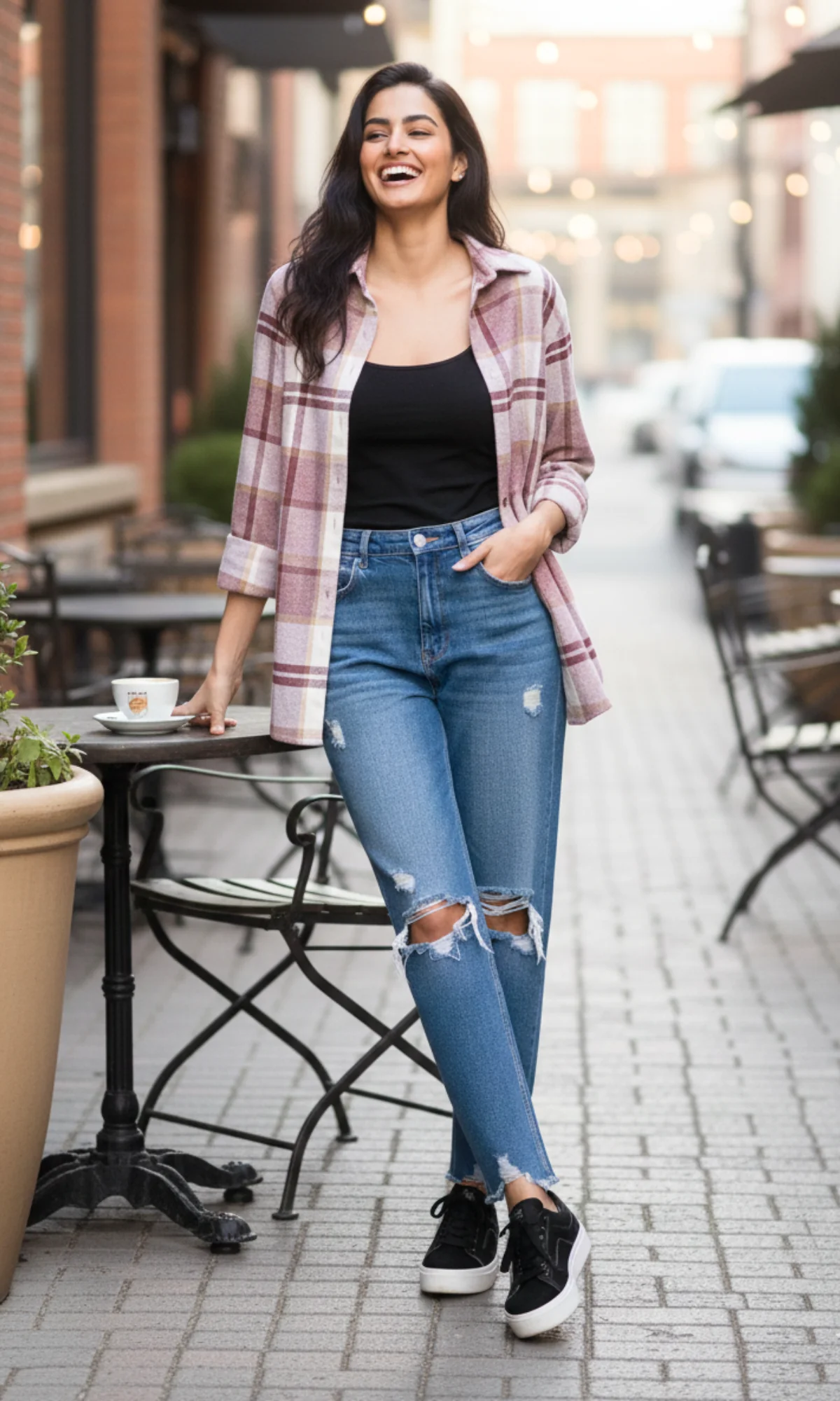 Mulberry Grid Checked Shirt - Image 2