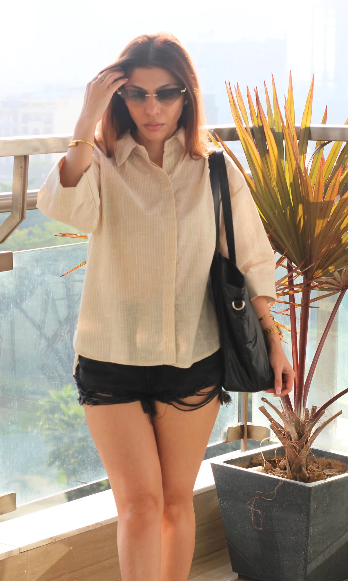 Oat Beige Loose Shirt - Image 2