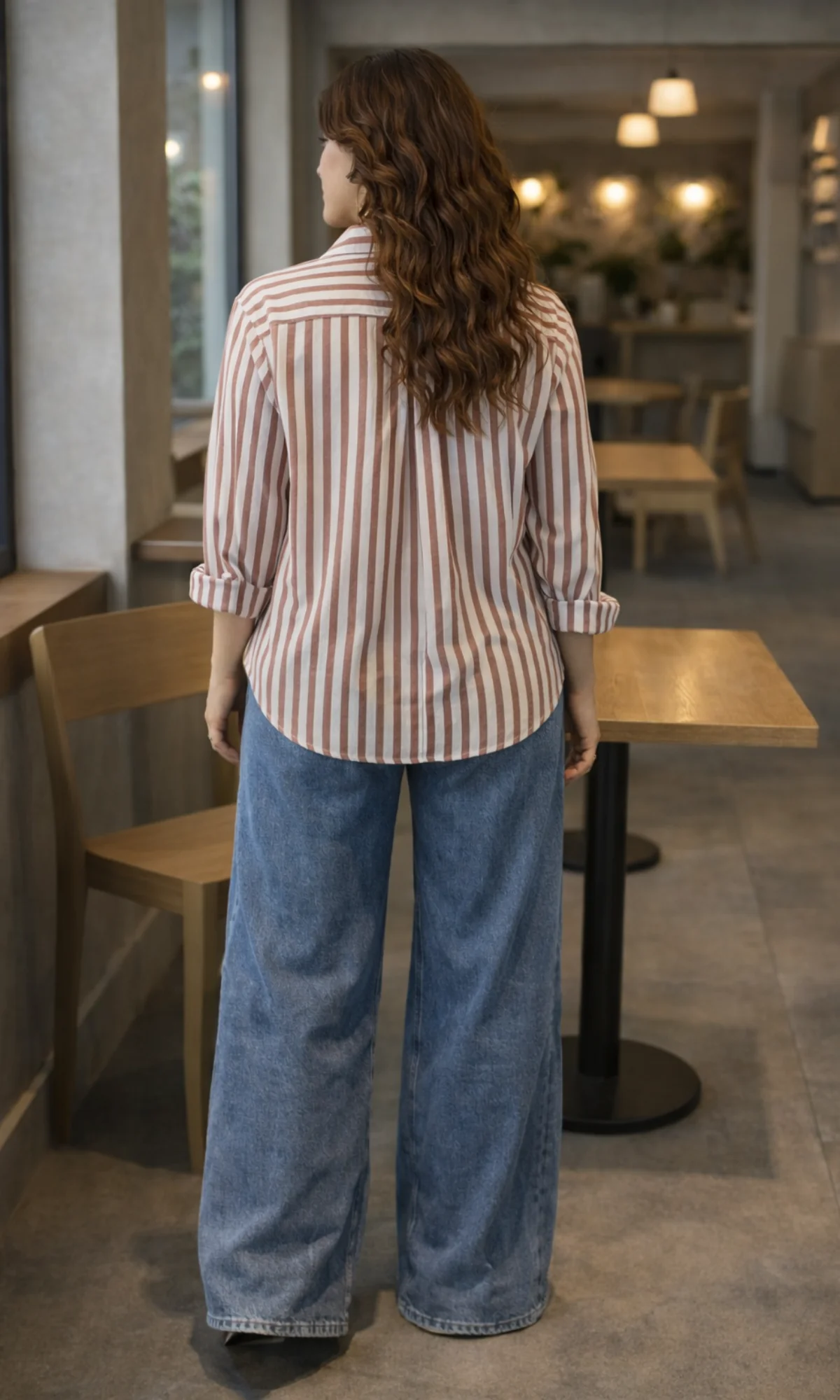 Peach Stripe Shirt - Image 5