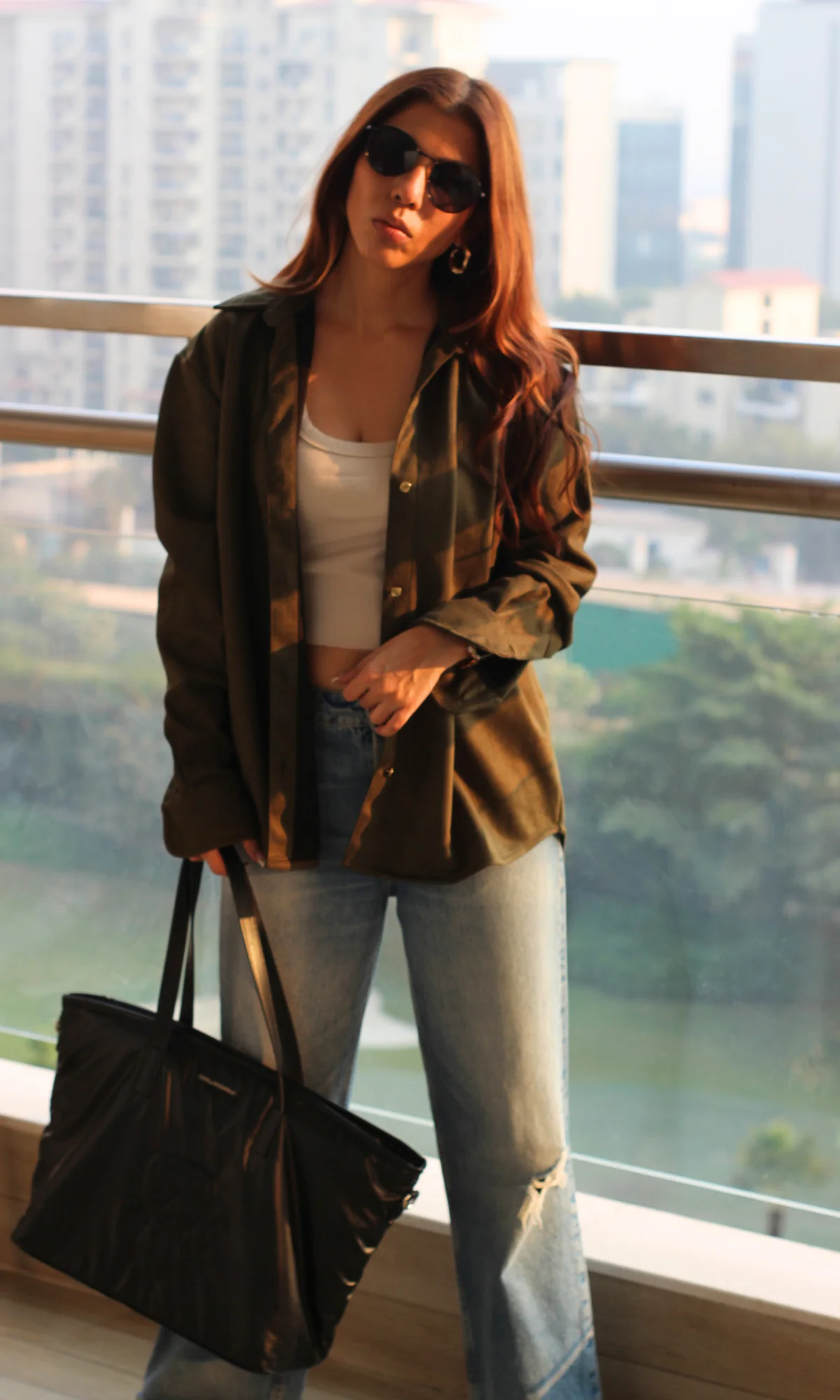 Pickle Suede Metallic Buttoned Shirt - Image 6