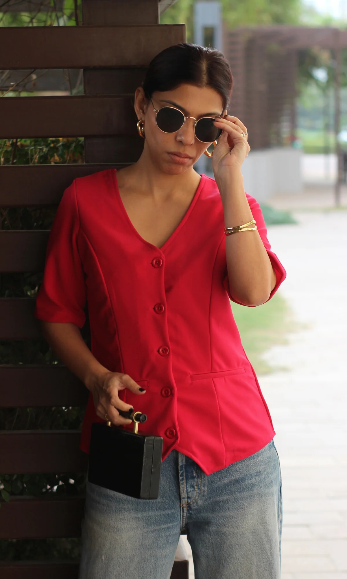 Pink Sleeved Waist Coat - Image 6