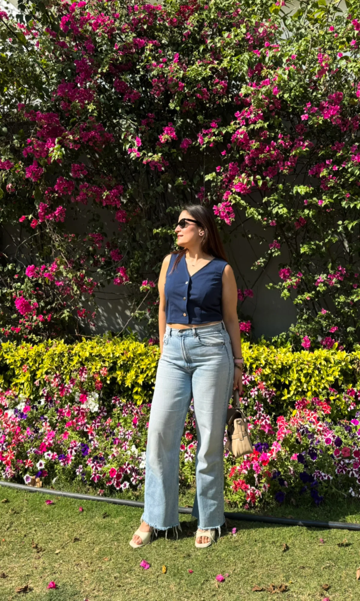 Prussian Blue Cropped Waist Coat - Image 6