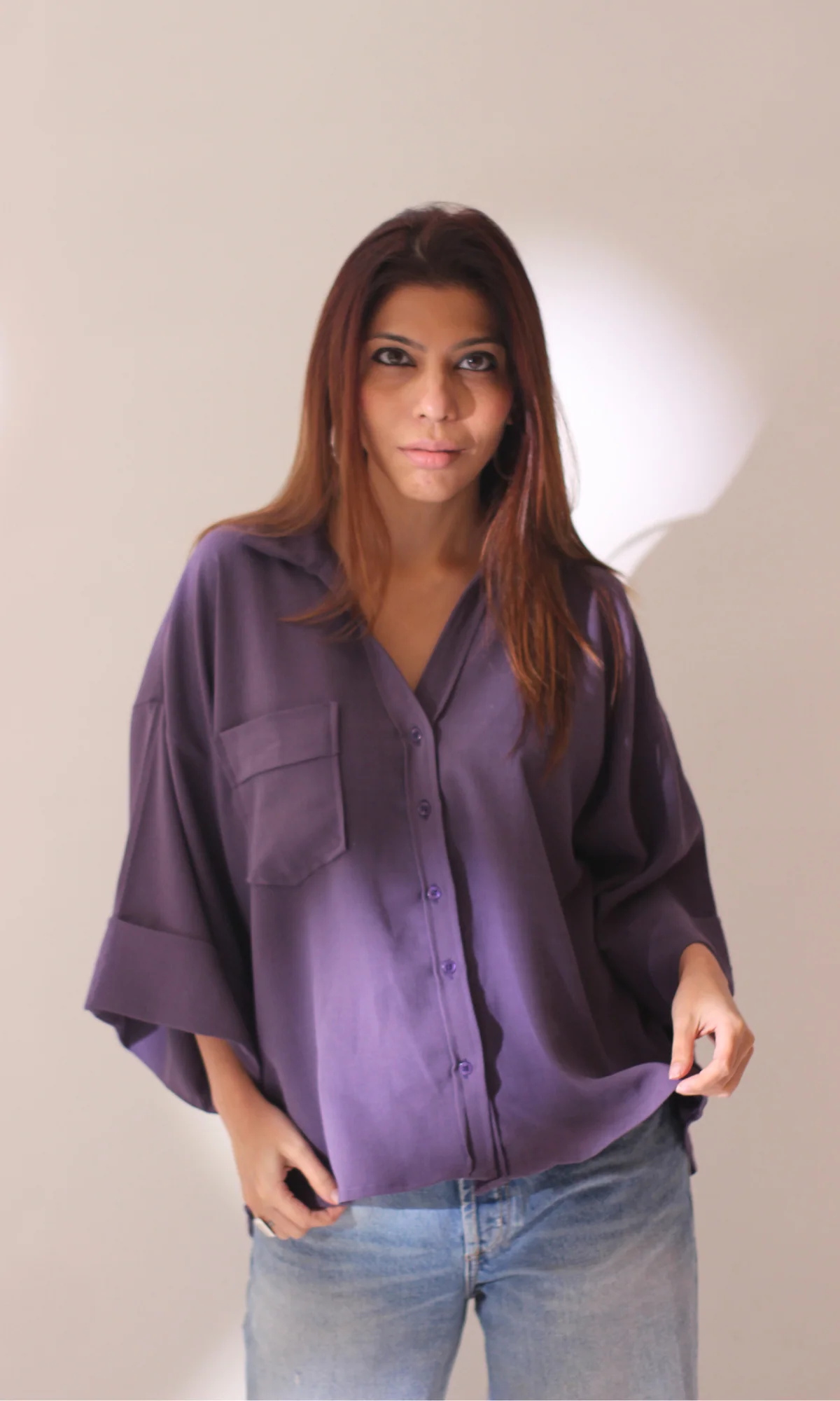 Purple Textured Shirt - Image 6