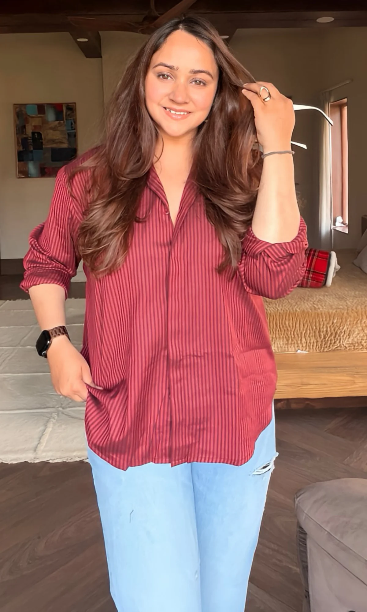 Red Smoke Striped Shirt - Image 4