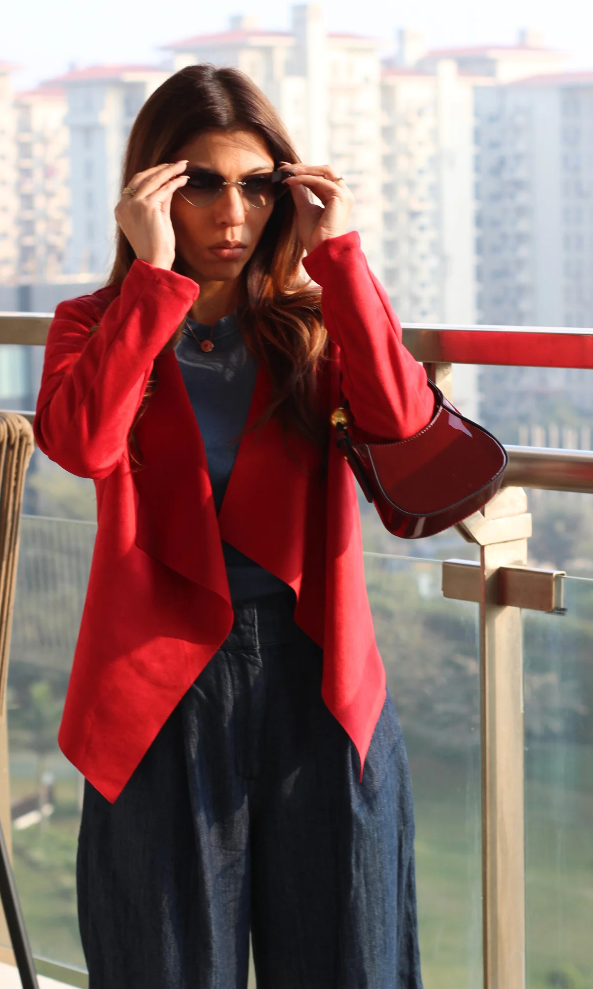 Red Suede Shrug - Image 2