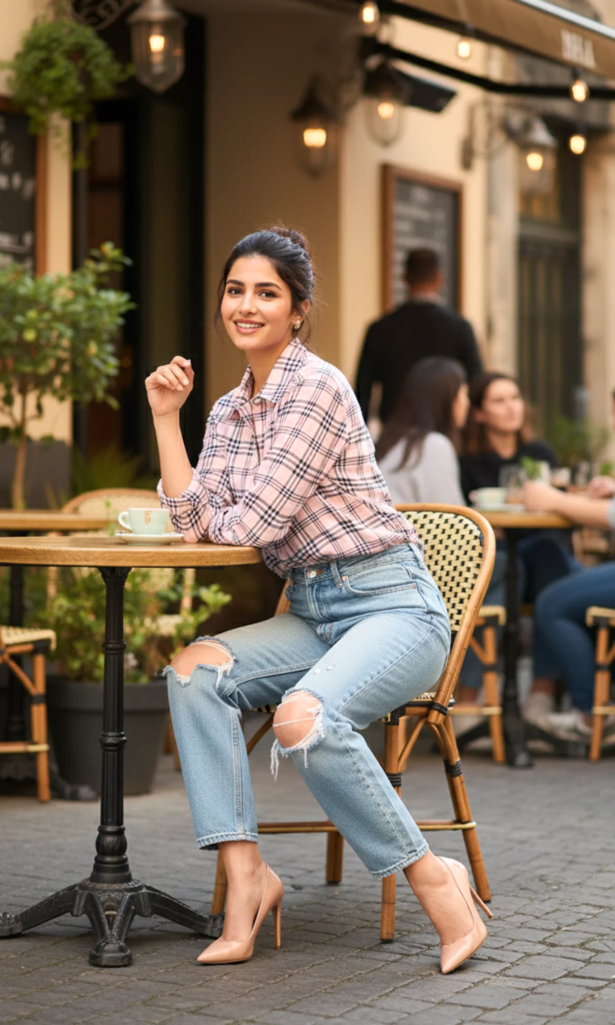 Roseline Checked Shirt - Image 2
