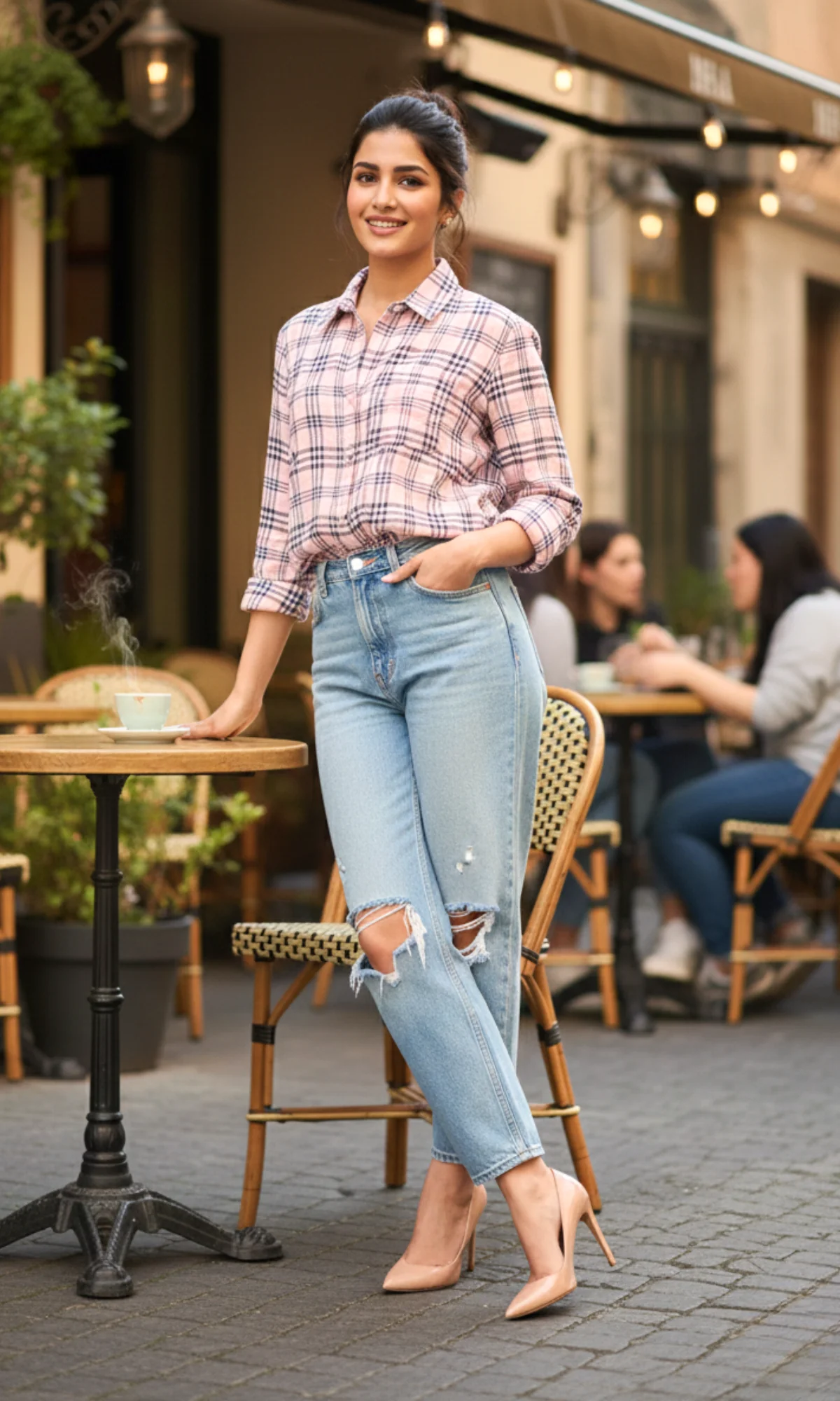 Roseline Checked Shirt - Image 4