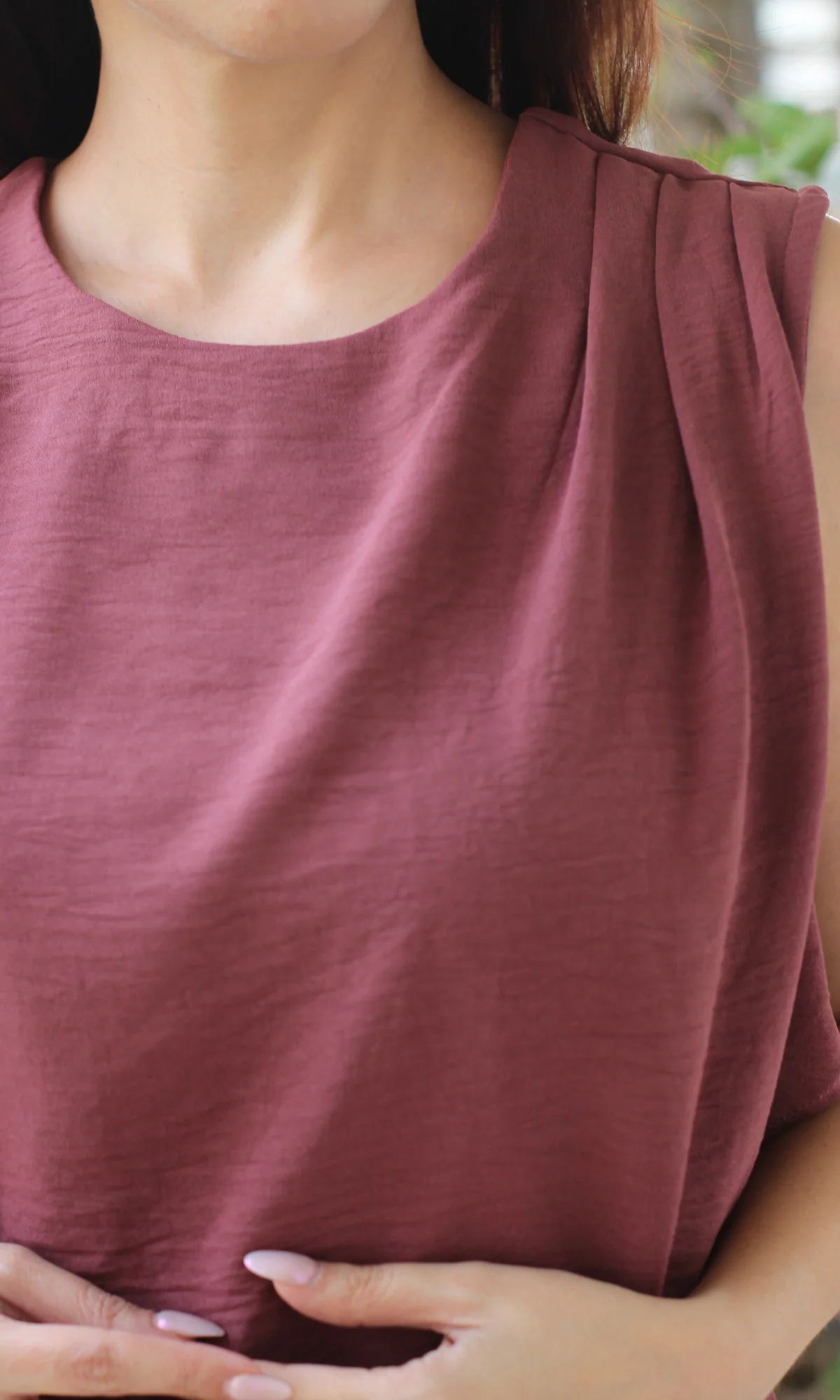 Rouge Side Cut Sleeveless Top - Image 2