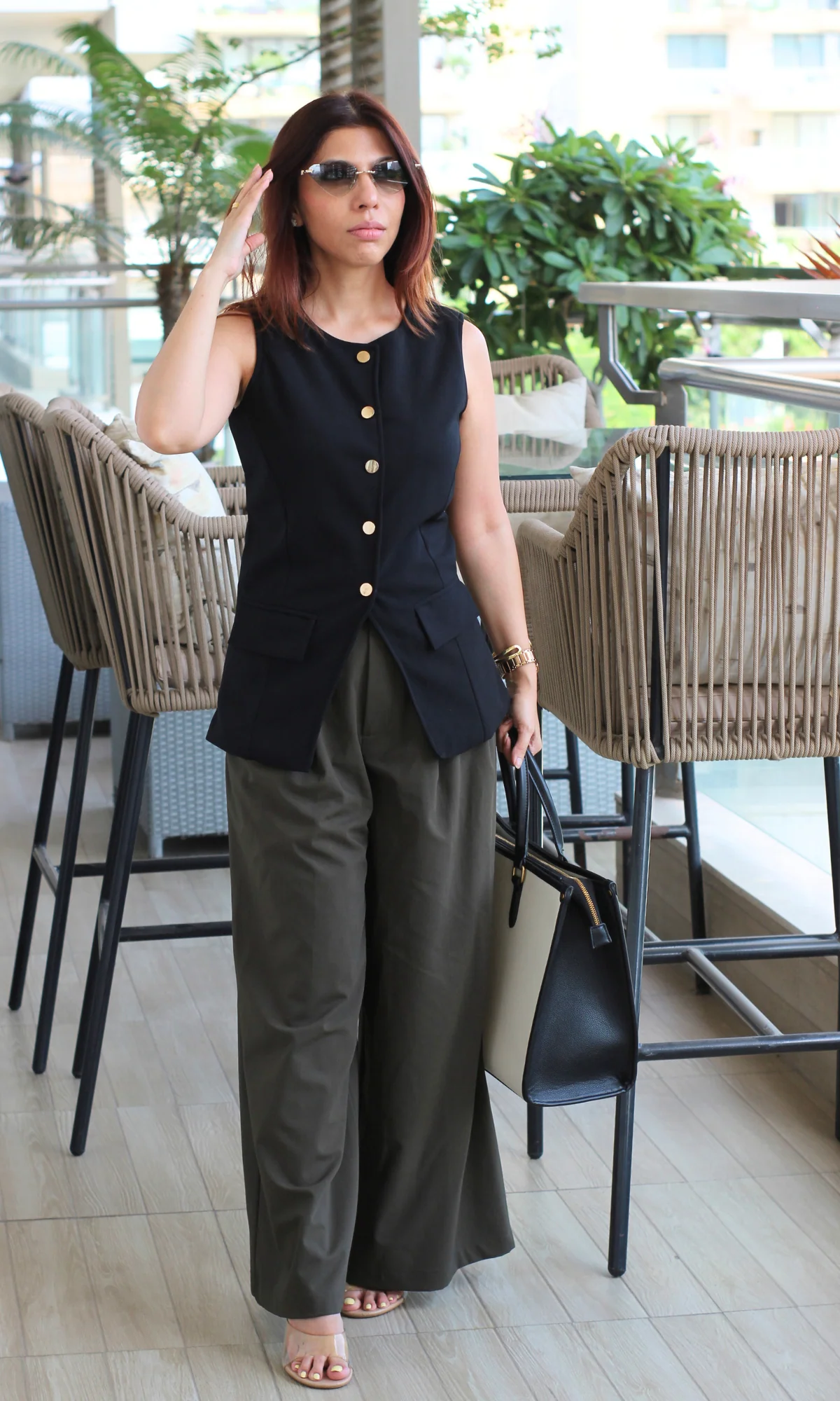 Sable Round Neck Waist Coat - Image 5