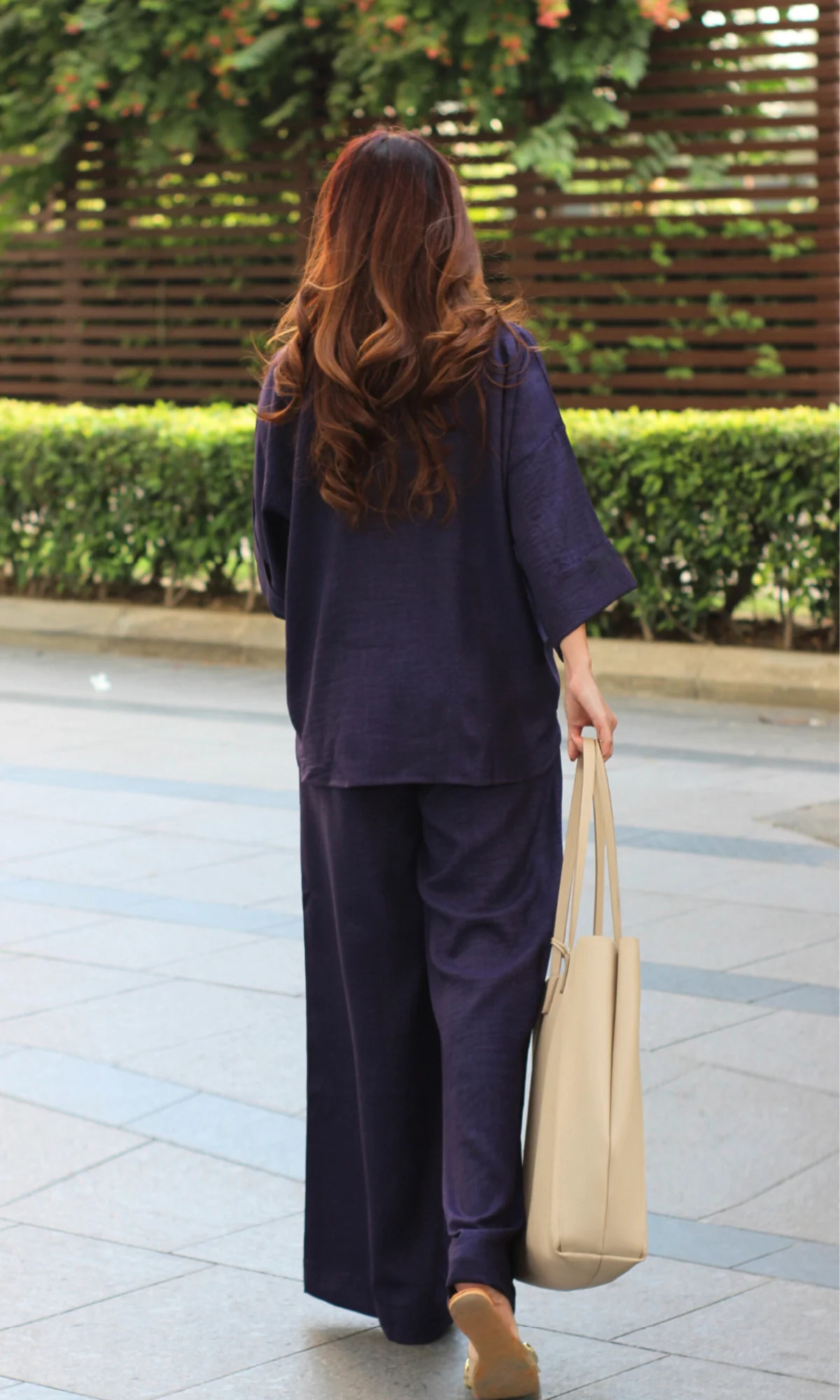 Midnight Violet Loose Shirt and Pants Co-ord - Image 5